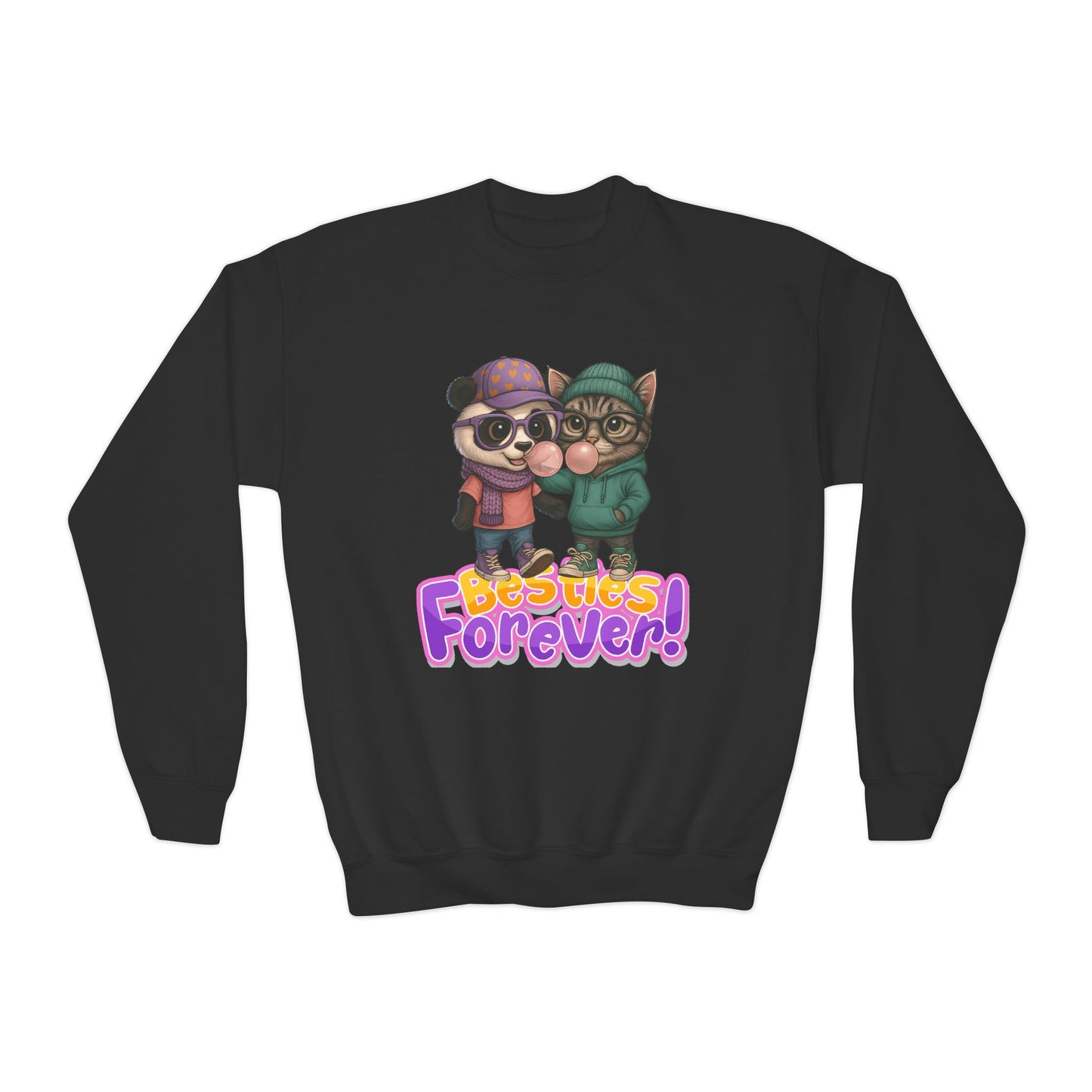 Youth Animal Friendship Sweatshirt, Besties Forever