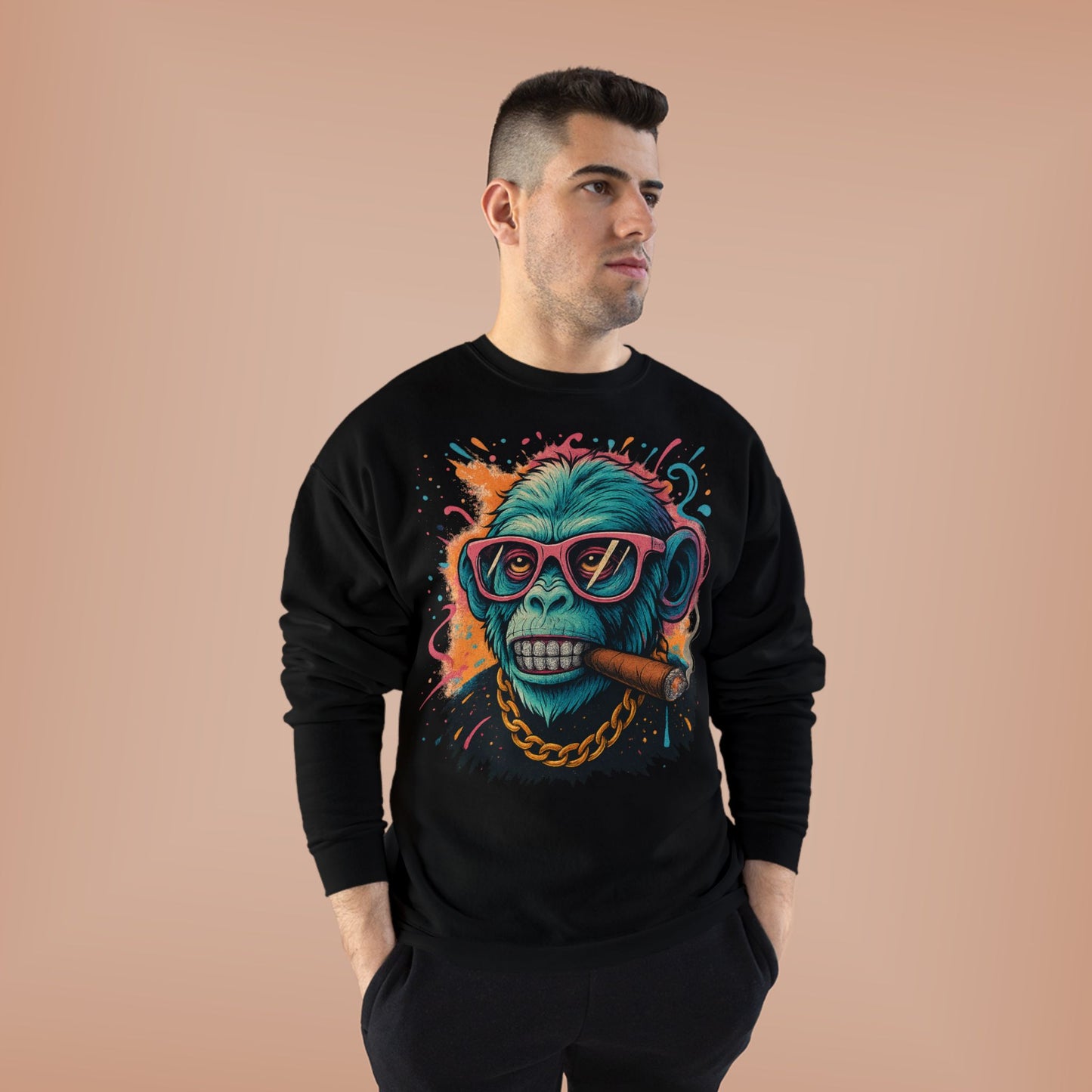 Eco-Friendly 'Boss Mode' Crewneck Sweatshirt, Unisex Cozy Sweatshirt, Casual Streetwear, Gift for Him/Her, Party/Everyday Wear