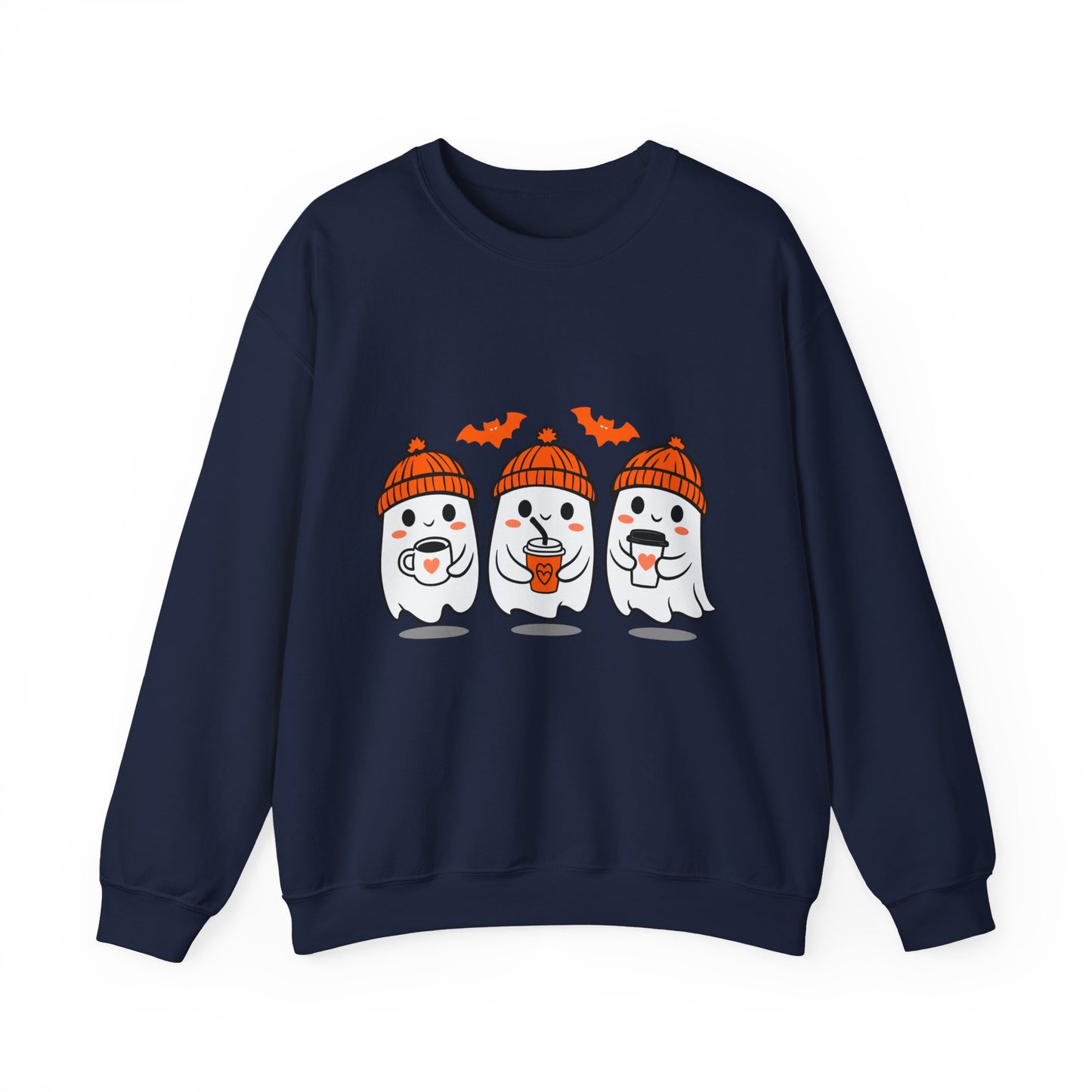 Spooky Ghosts Crewneck Sweatshirt, Halloween Sweatshirt