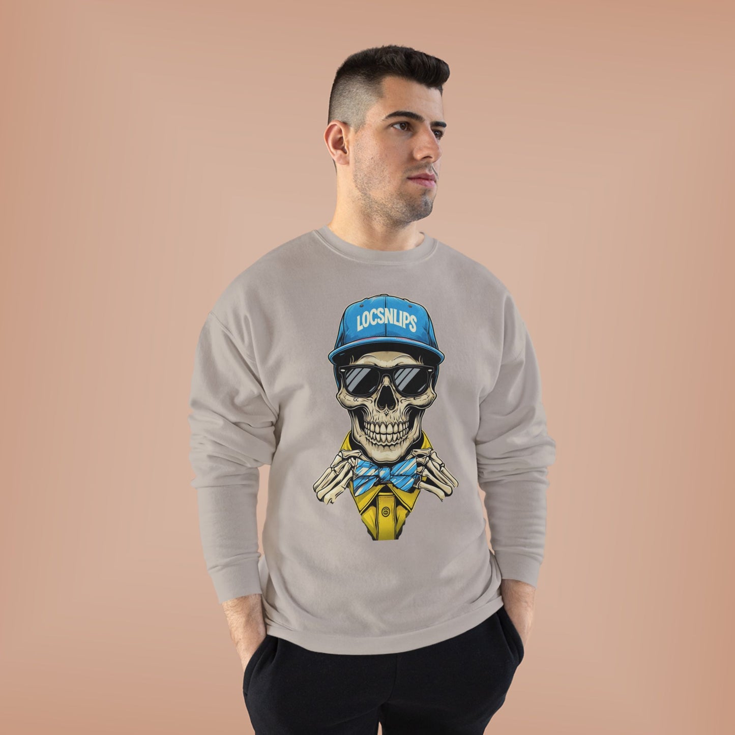 Skeleton Crewneck Sweatshirt, Unisex Sweatshirt