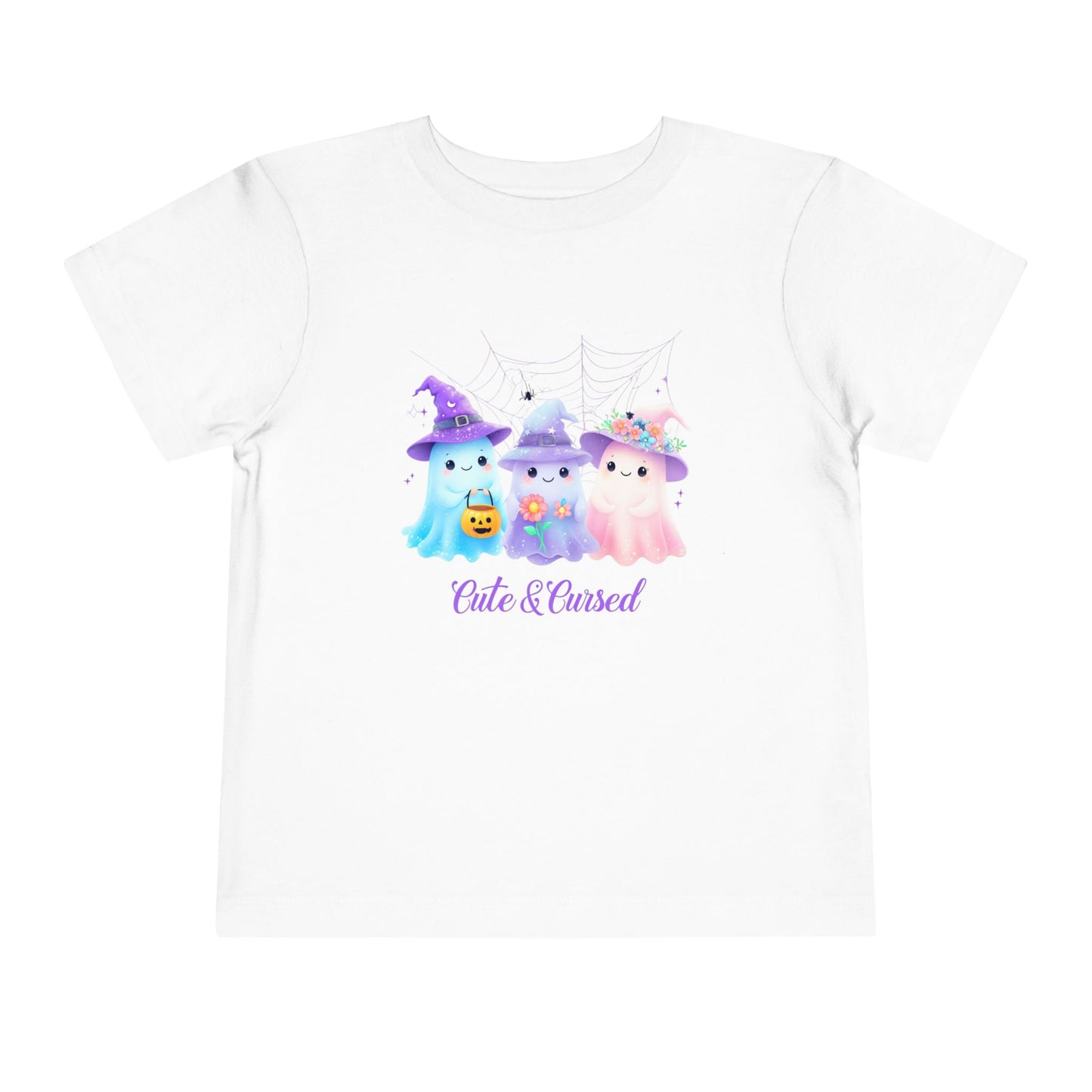 Cute & Cursed Toddler Tee, Halloween Shirt for Kids