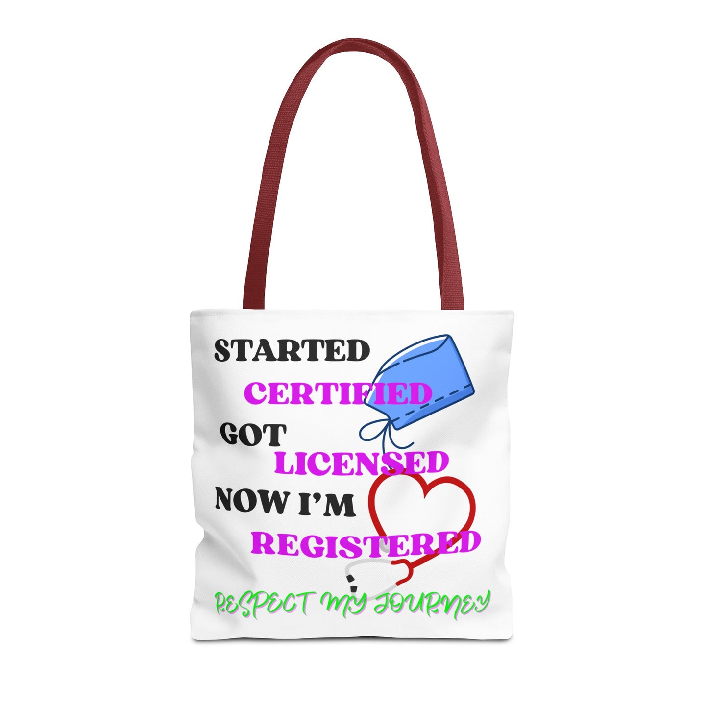 Certified Journey Tote Bag, Inspirational Gift