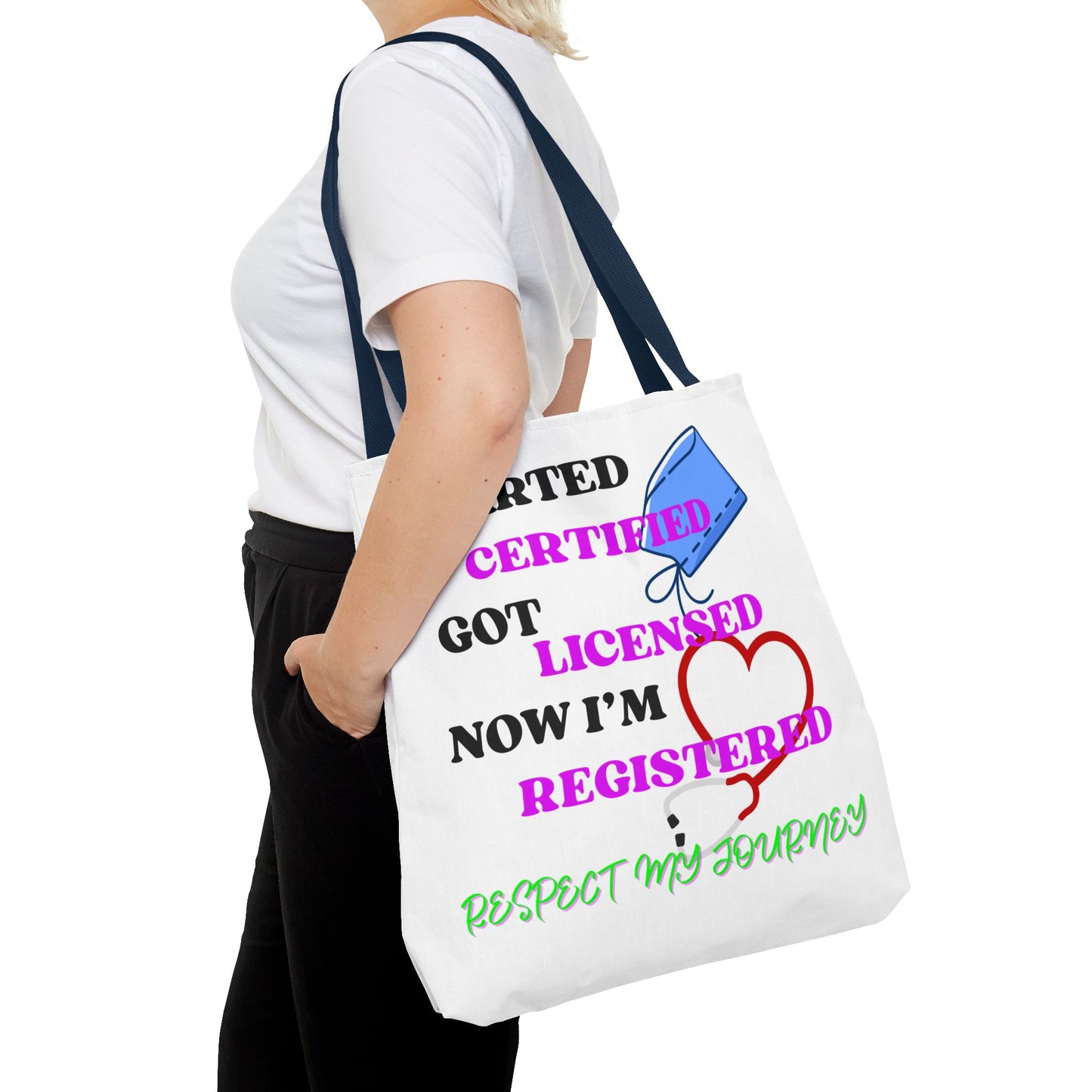 Certified Journey Tote Bag, Inspirational Gift