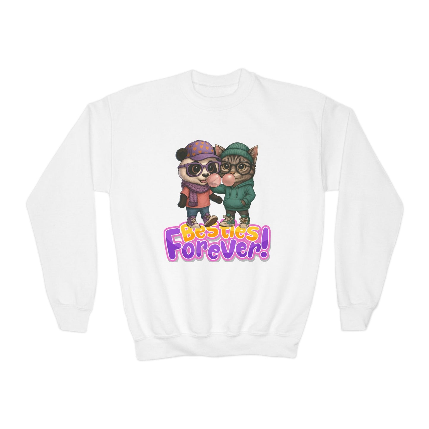 Youth Animal Friendship Sweatshirt, Besties Forever