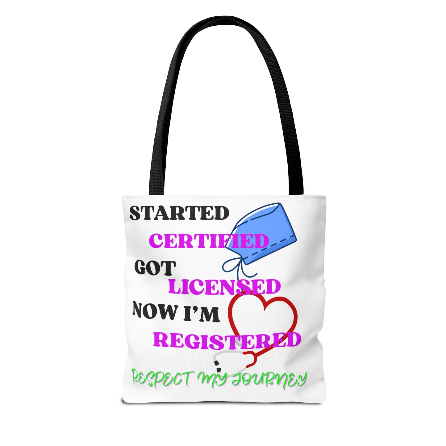 Certified Journey Tote Bag, Inspirational Gift