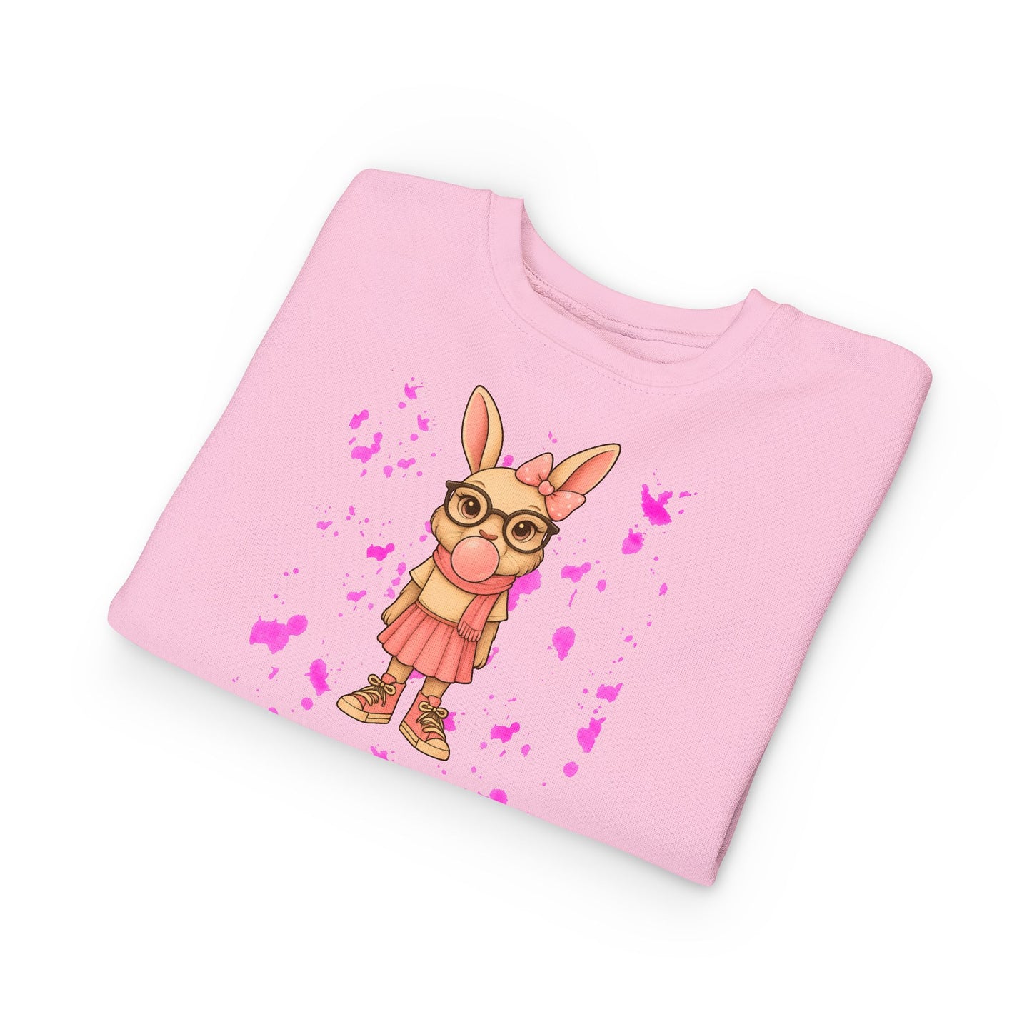 Cute Bunny Toddler Sweatshirt, Kids' Casual Wear
