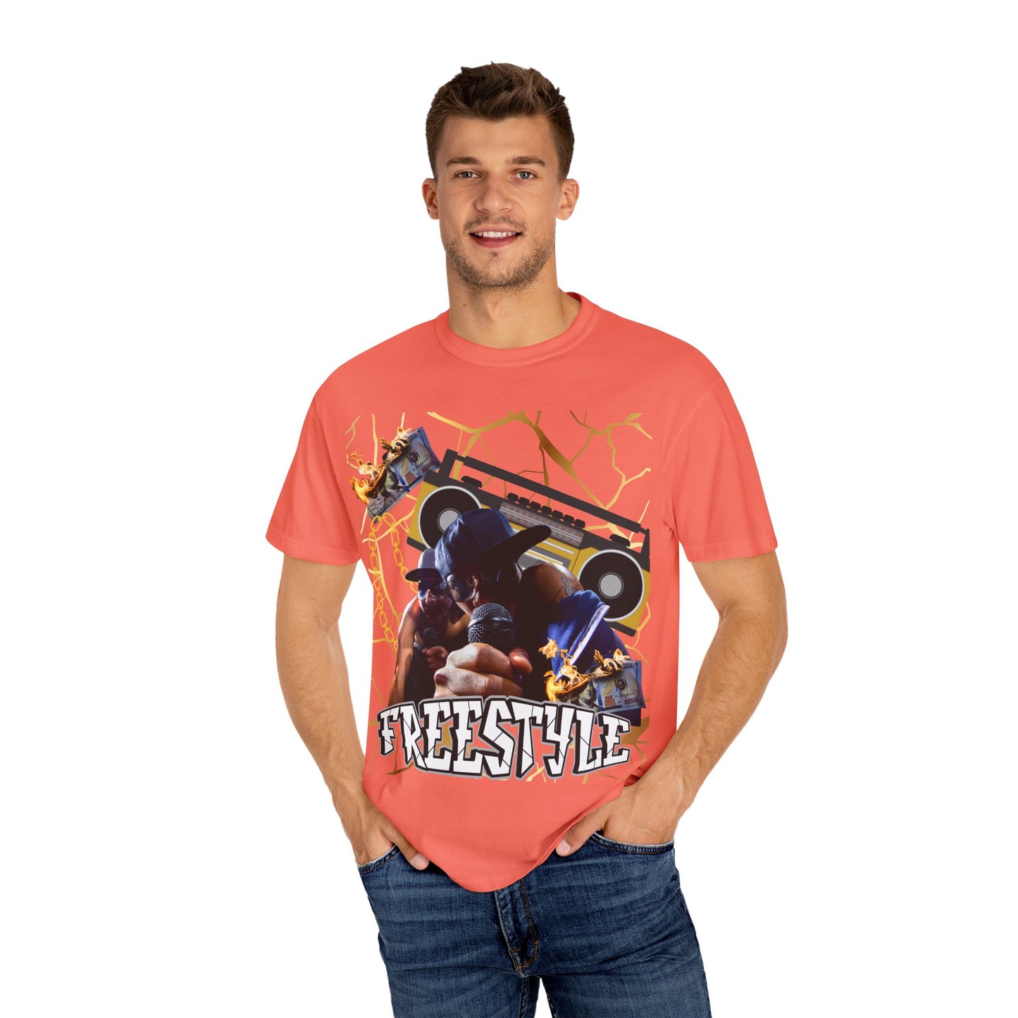 Retro Graphic T-Shirt with 'Freestyle' Design