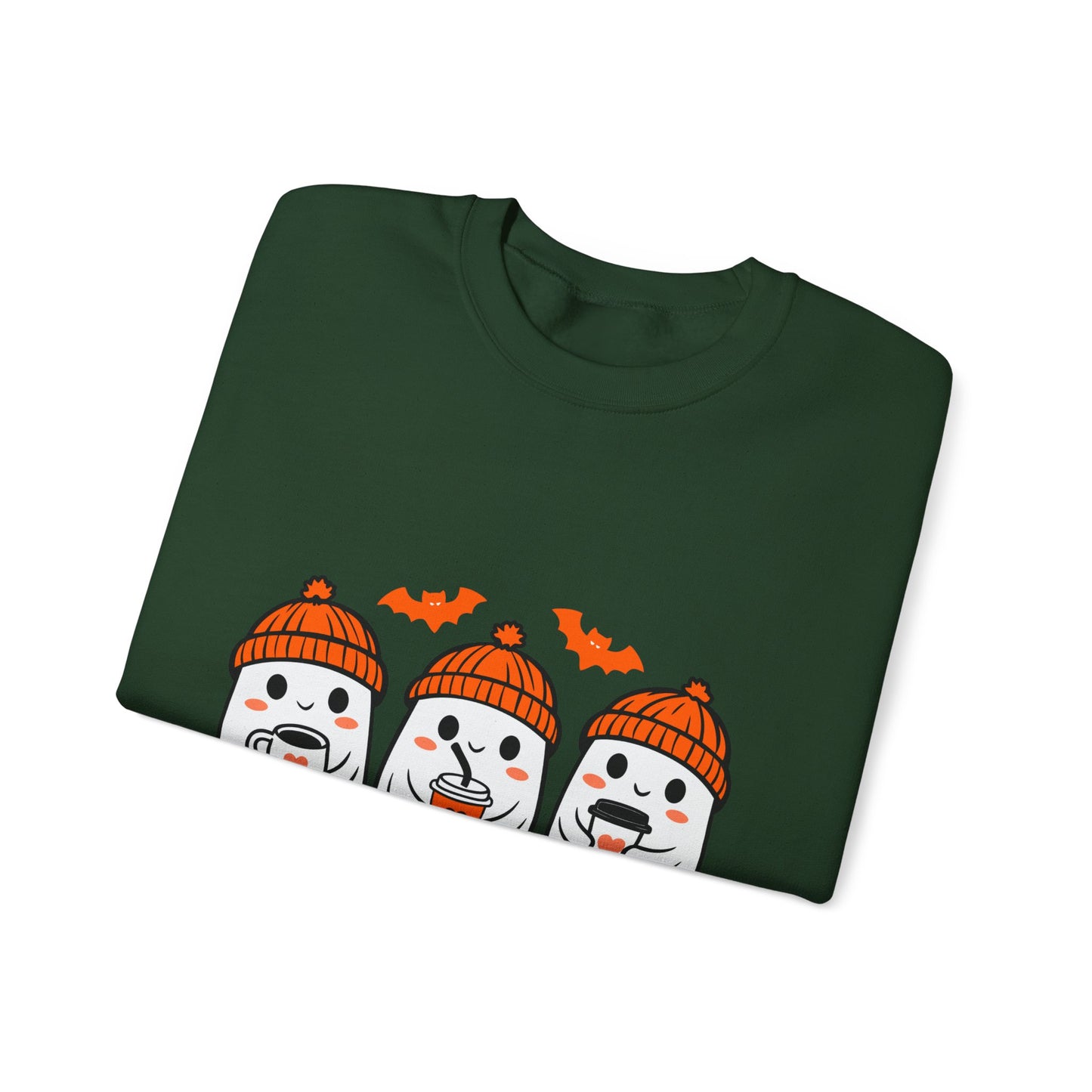 Spooky Ghosts Crewneck Sweatshirt, Halloween Sweatshirt