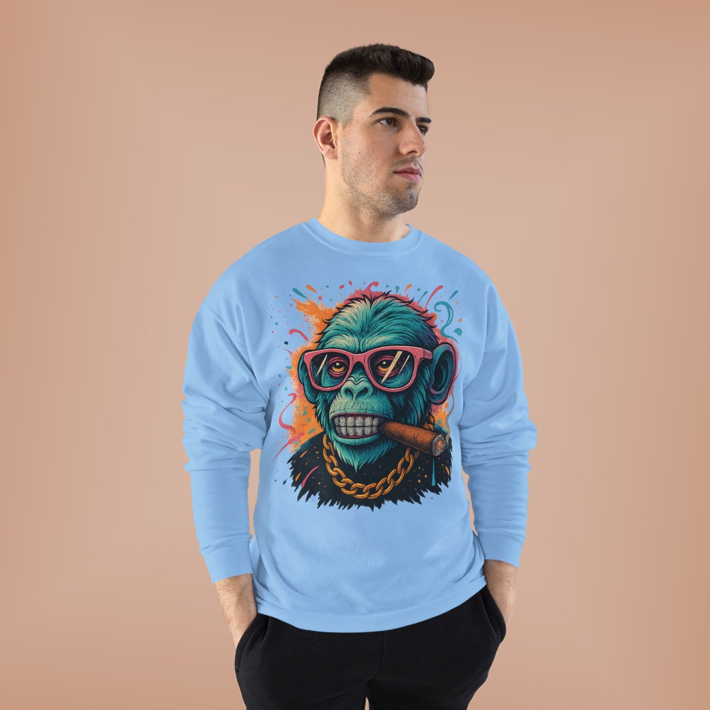 Eco-Friendly 'Boss Mode' Crewneck Sweatshirt, Unisex Cozy Sweatshirt, Casual Streetwear, Gift for Him/Her, Party/Everyday Wear