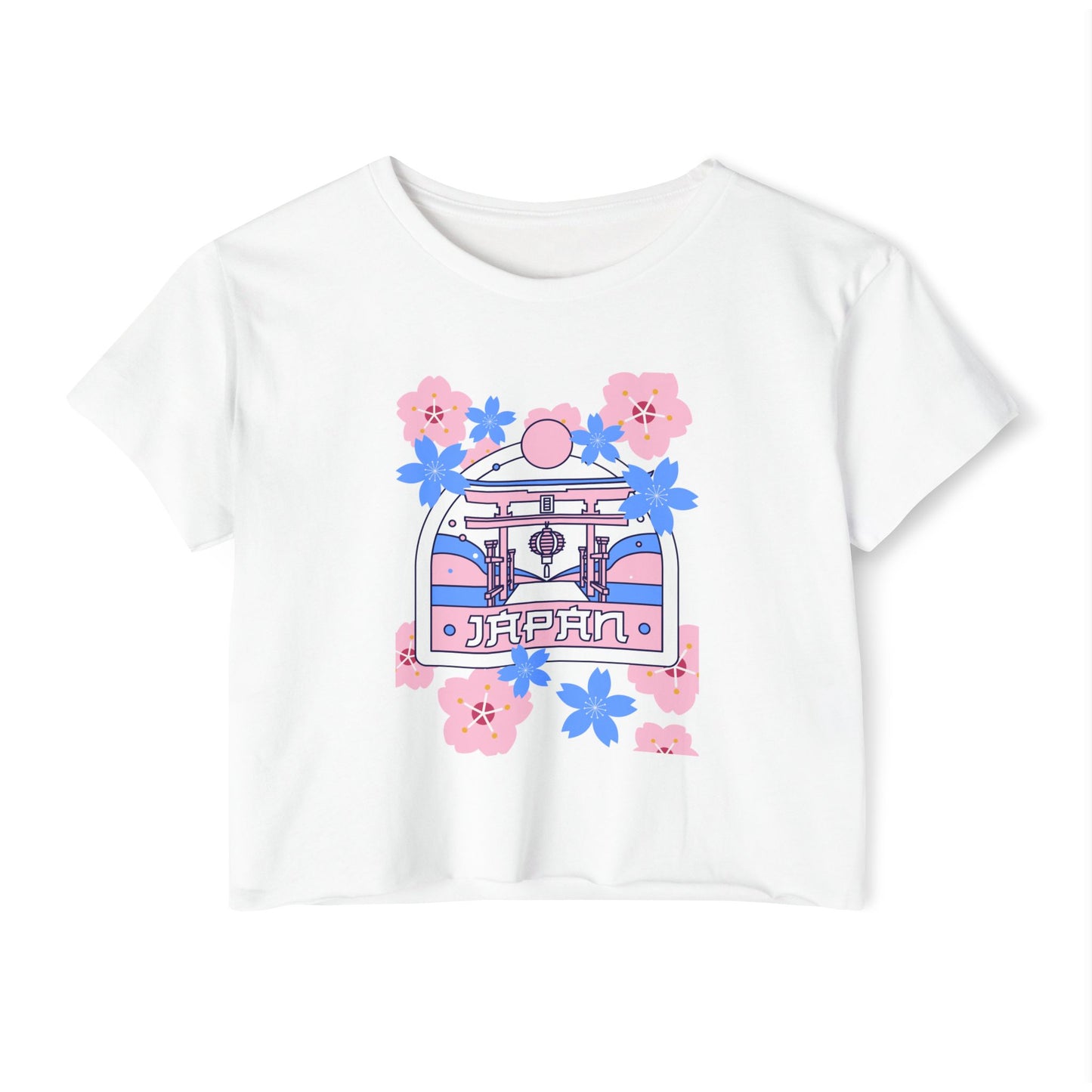Japan Floral Women's Festival Crop Top