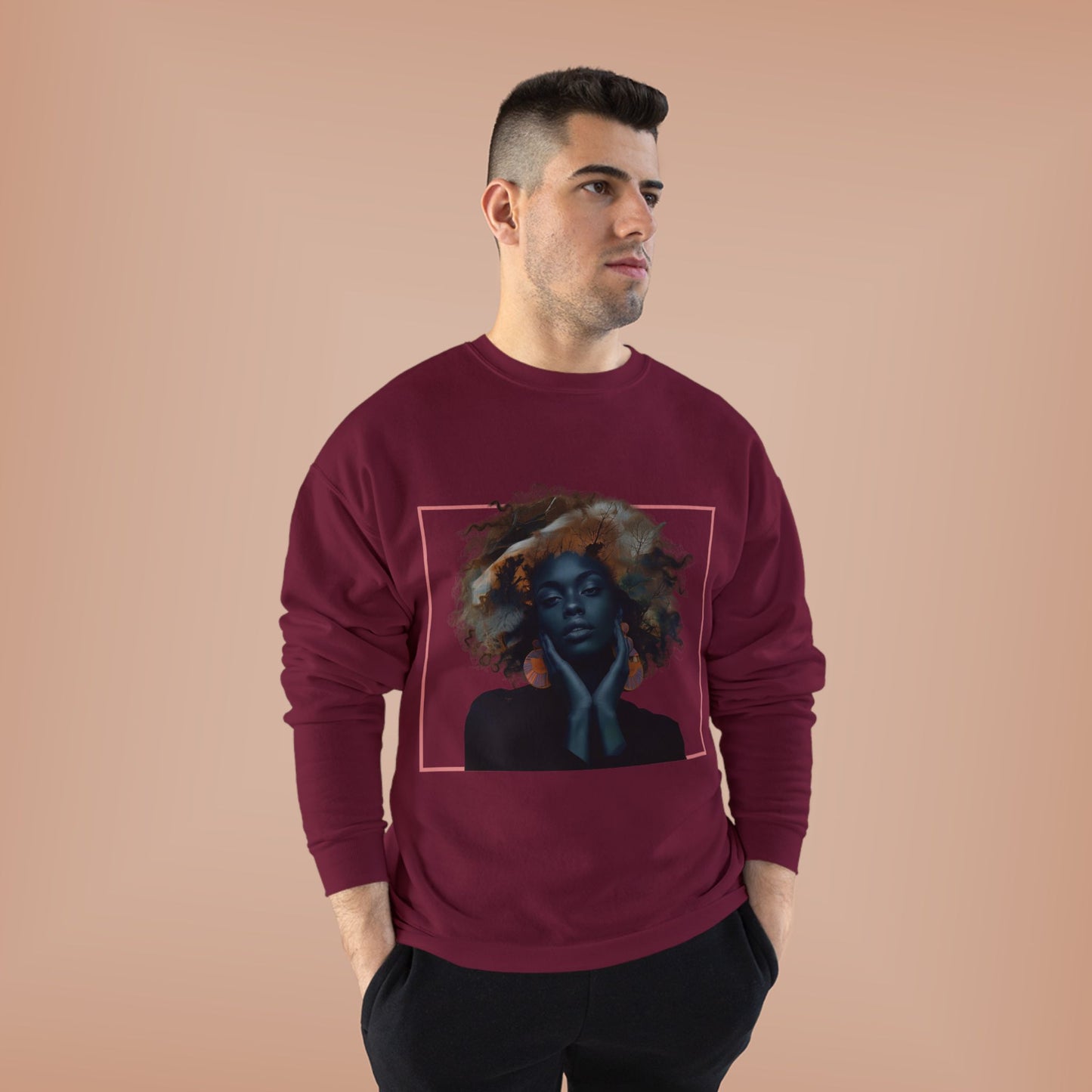 Unisex EcoSmart® Crewneck Sweatshirt with Artistic Graphic