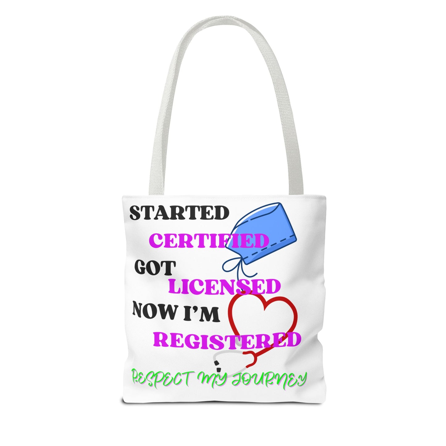 Certified Journey Tote Bag, Inspirational Gift