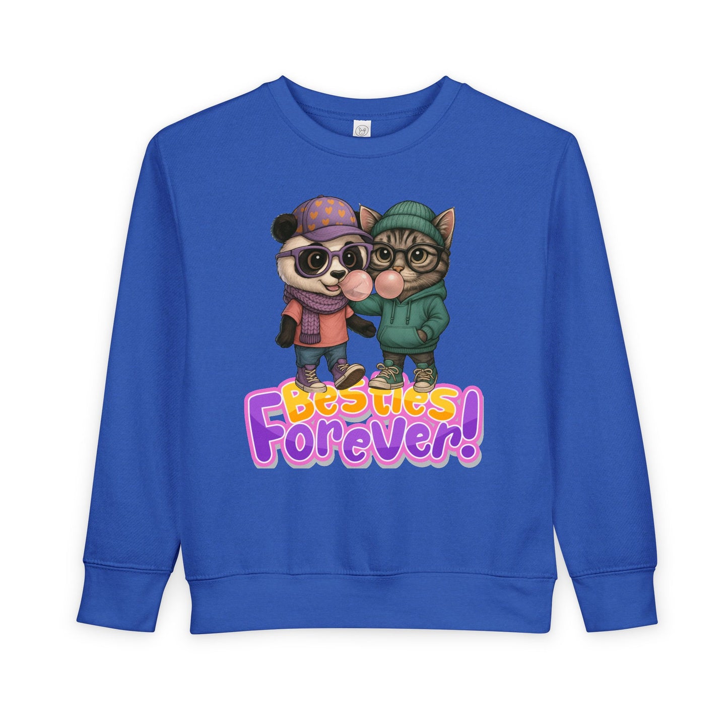 Toddler Sweatshirt - Besties Forever, Cute Friendship