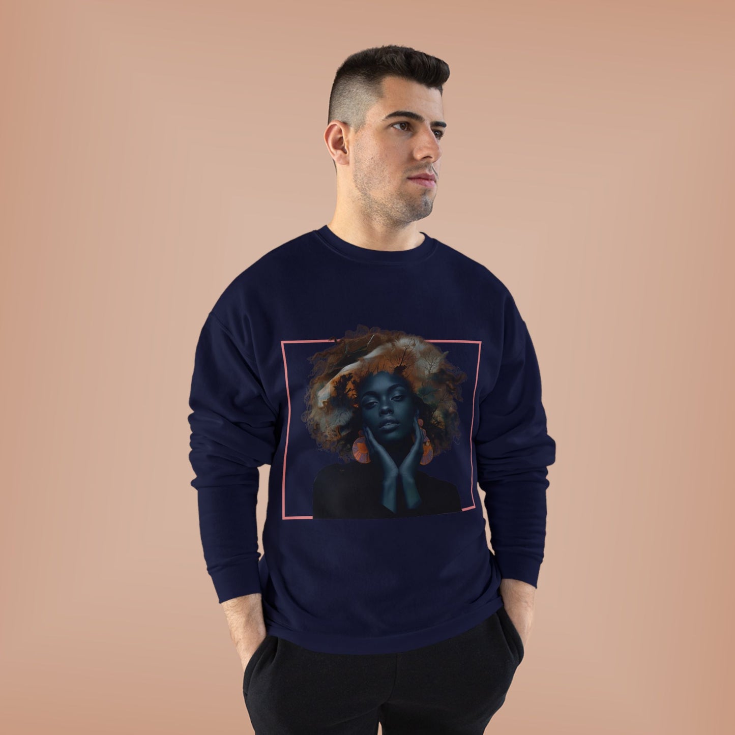 Unisex EcoSmart® Crewneck Sweatshirt with Artistic Graphic
