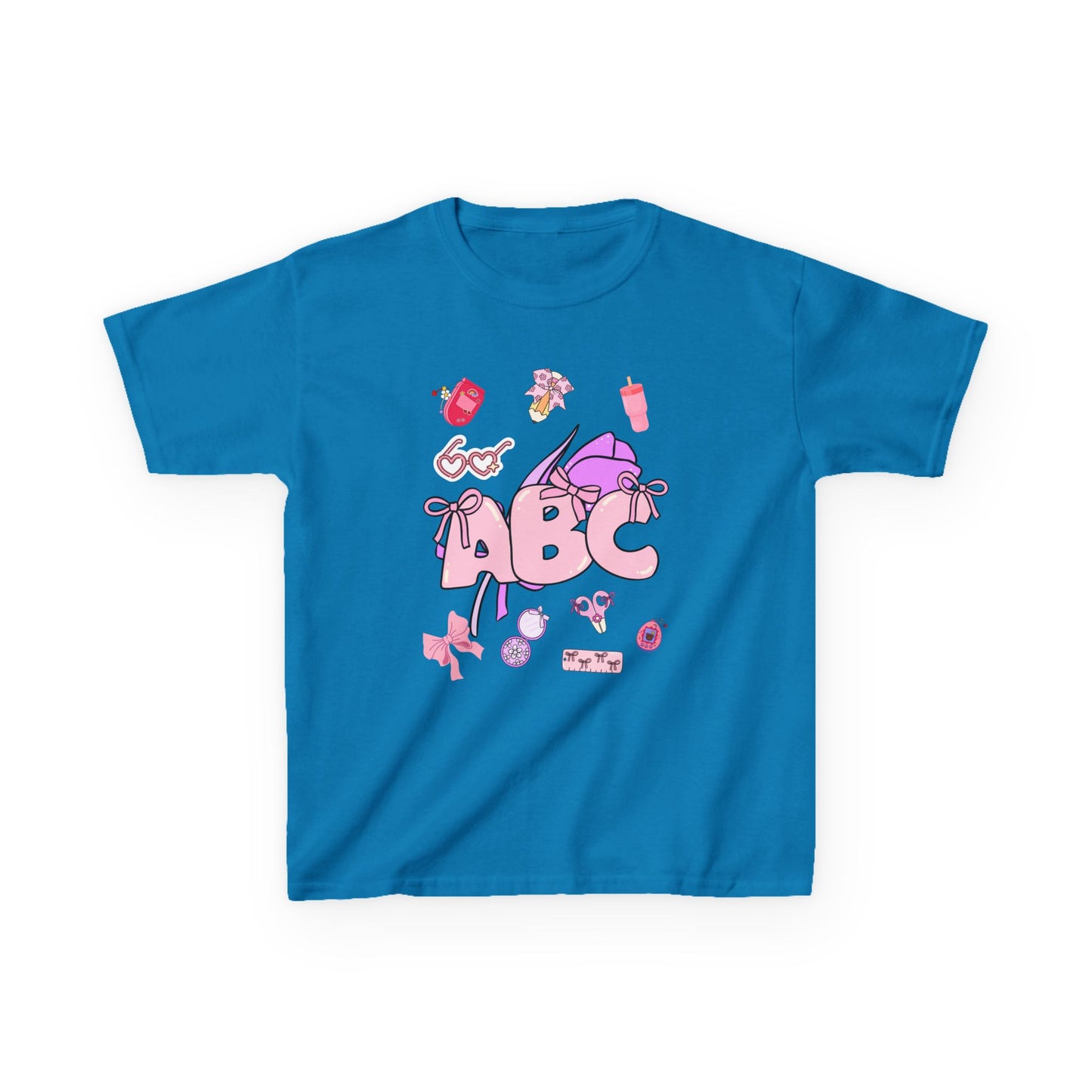 Colorful ABC Kids Tee, Playful Cotton Tee