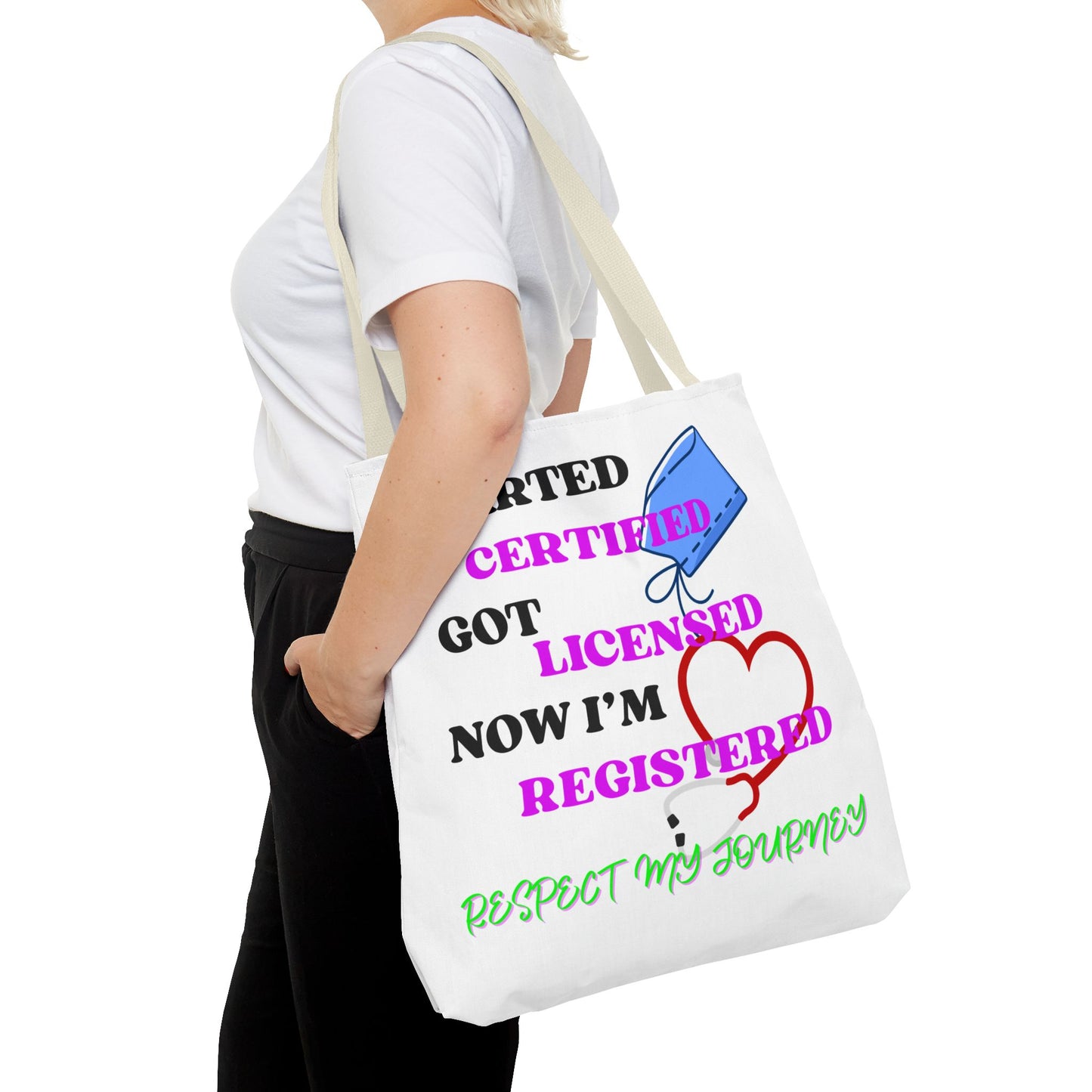 Certified Journey Tote Bag, Inspirational Gift