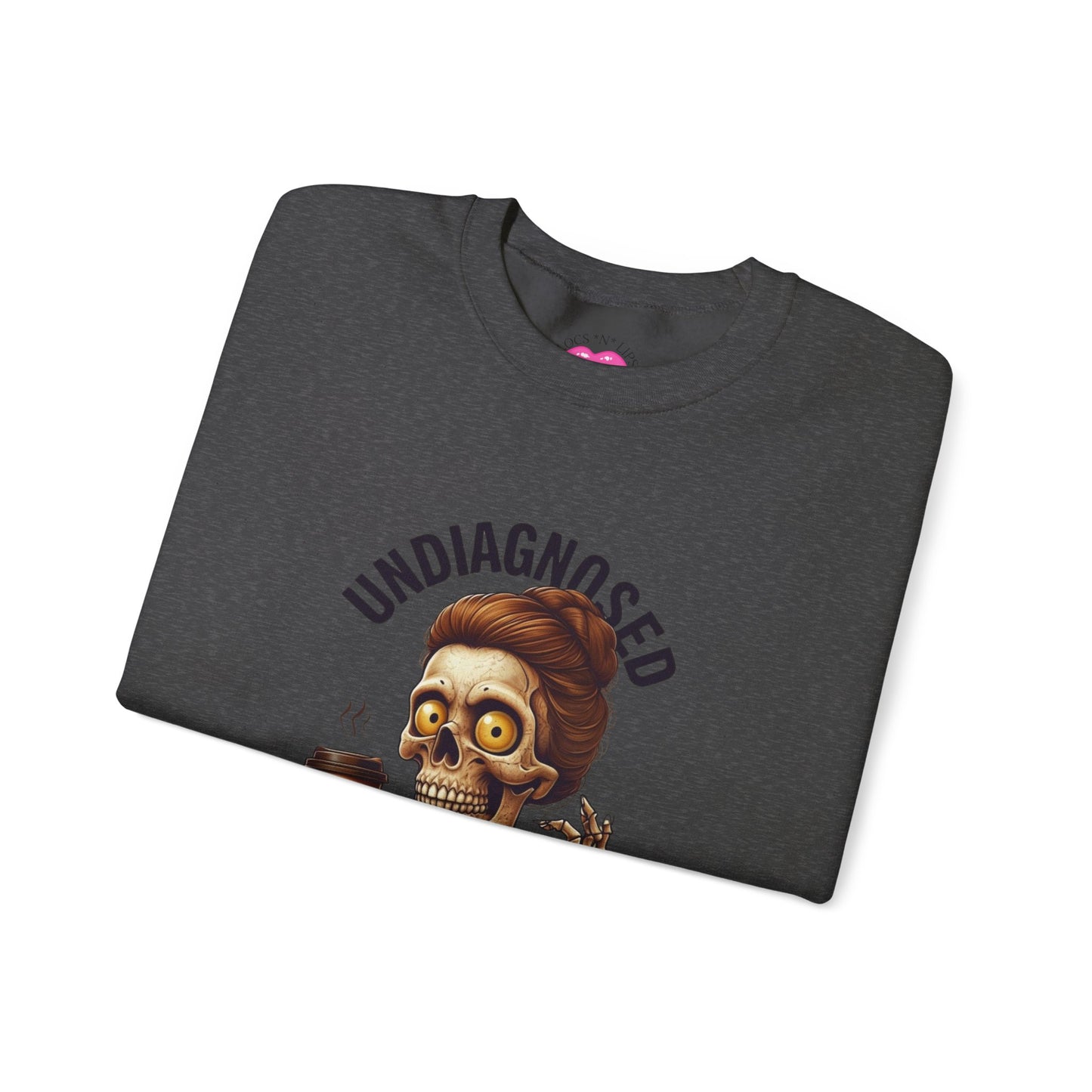 Funny Skeleton Unisex Crewneck Sweatshirt - Undiagnosed