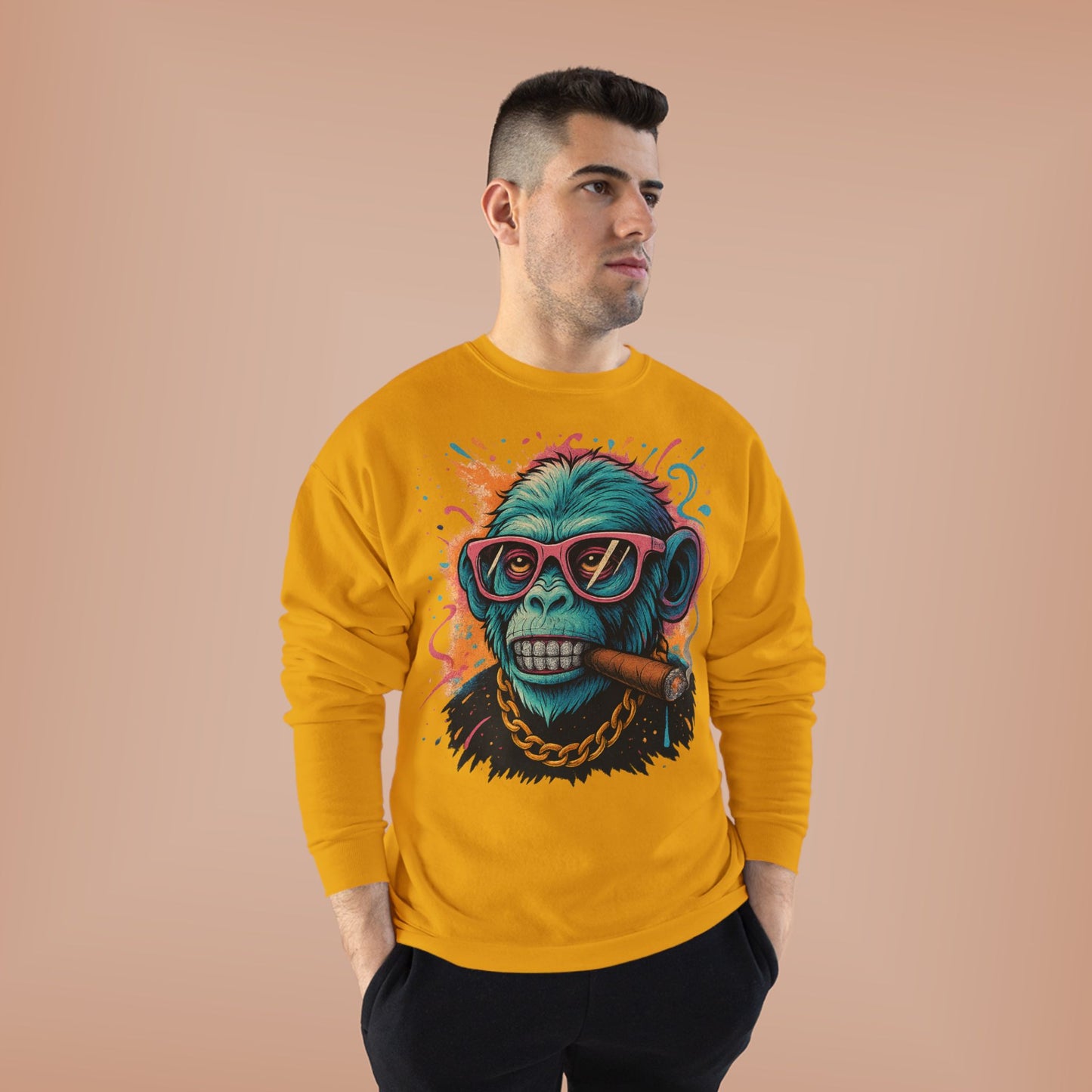 Eco-Friendly 'Boss Mode' Crewneck Sweatshirt, Unisex Cozy Sweatshirt, Casual Streetwear, Gift for Him/Her, Party/Everyday Wear