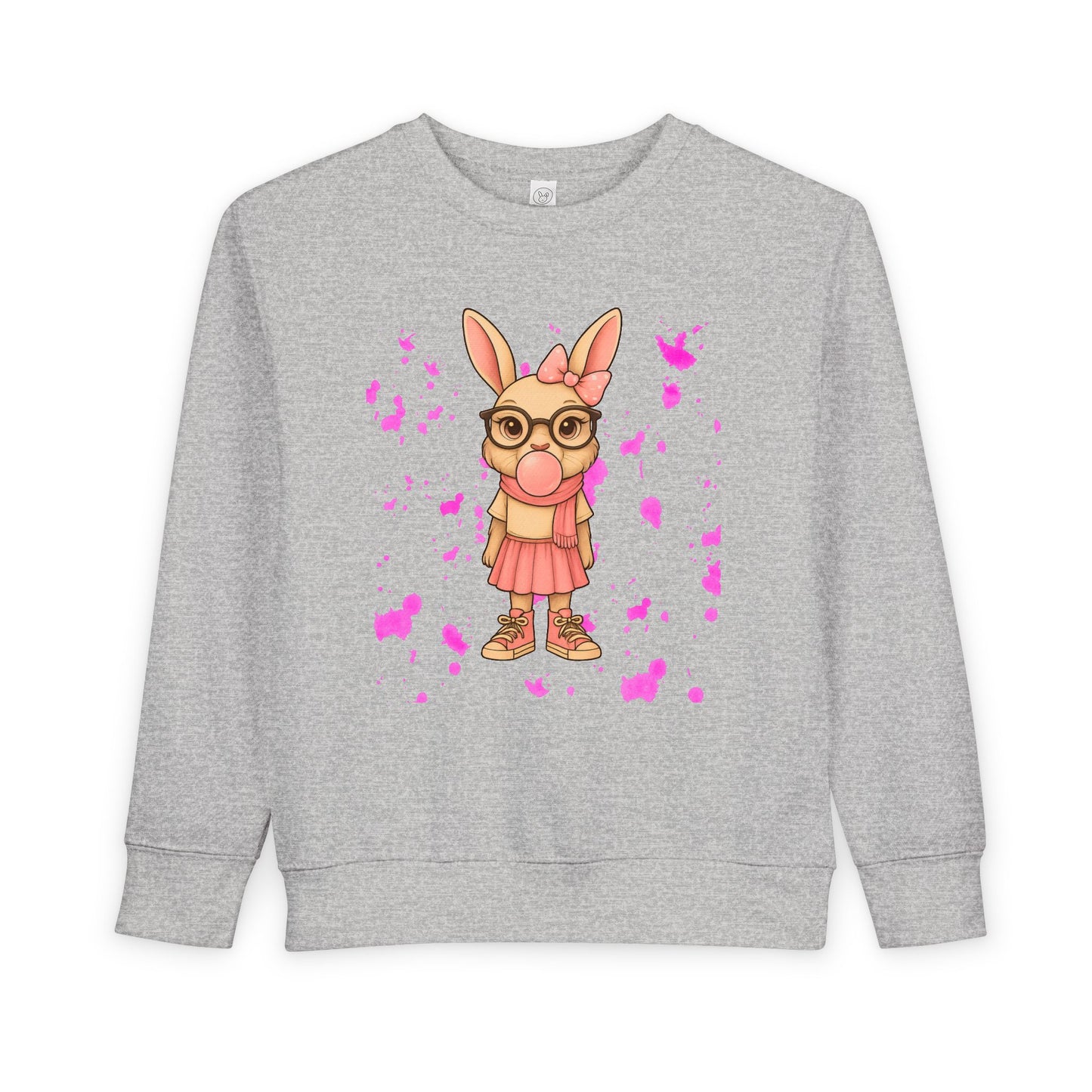 Cute Bunny Toddler Sweatshirt, Kids' Casual Wear