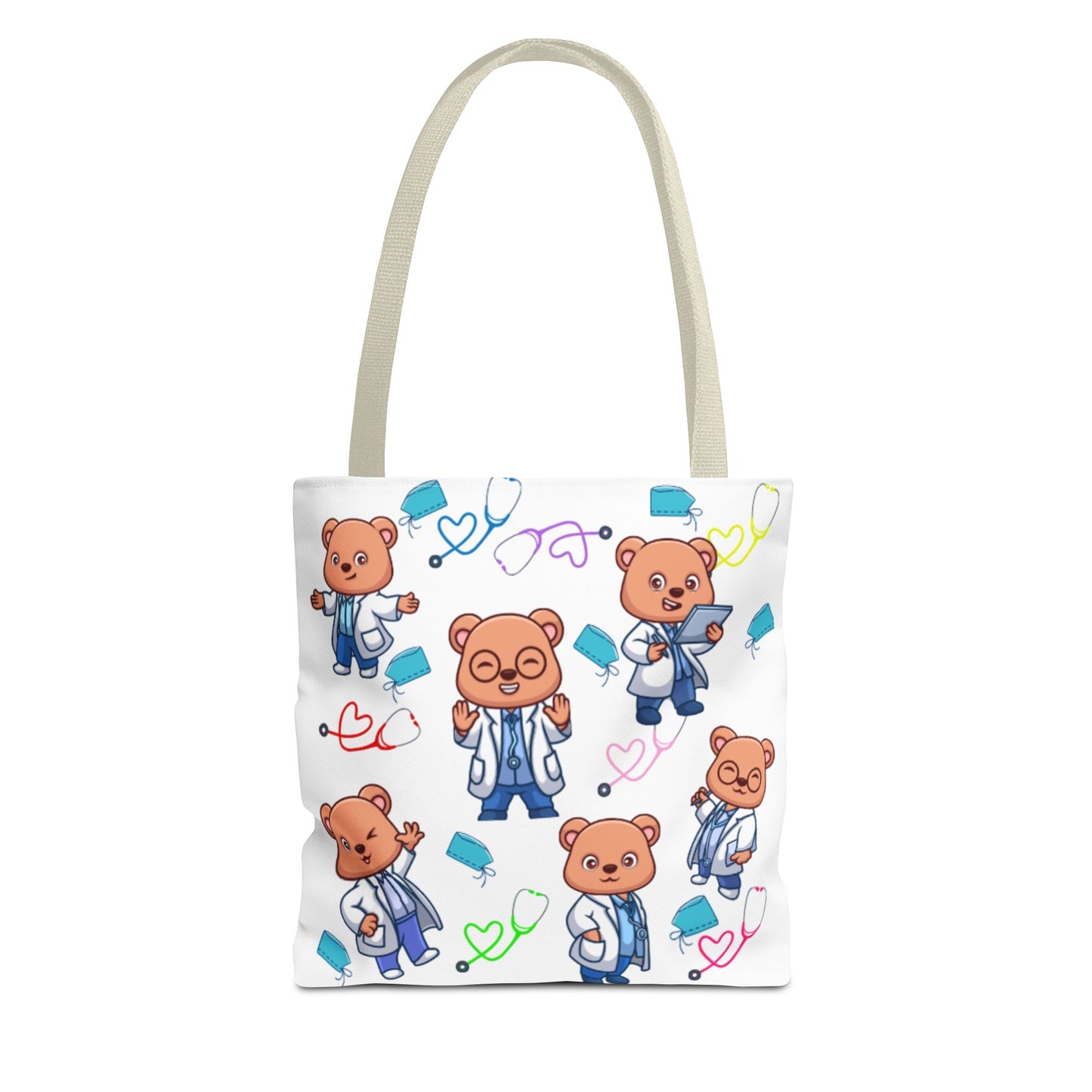 Cute Doctor Bear Tote Bag, Medical Student Gift