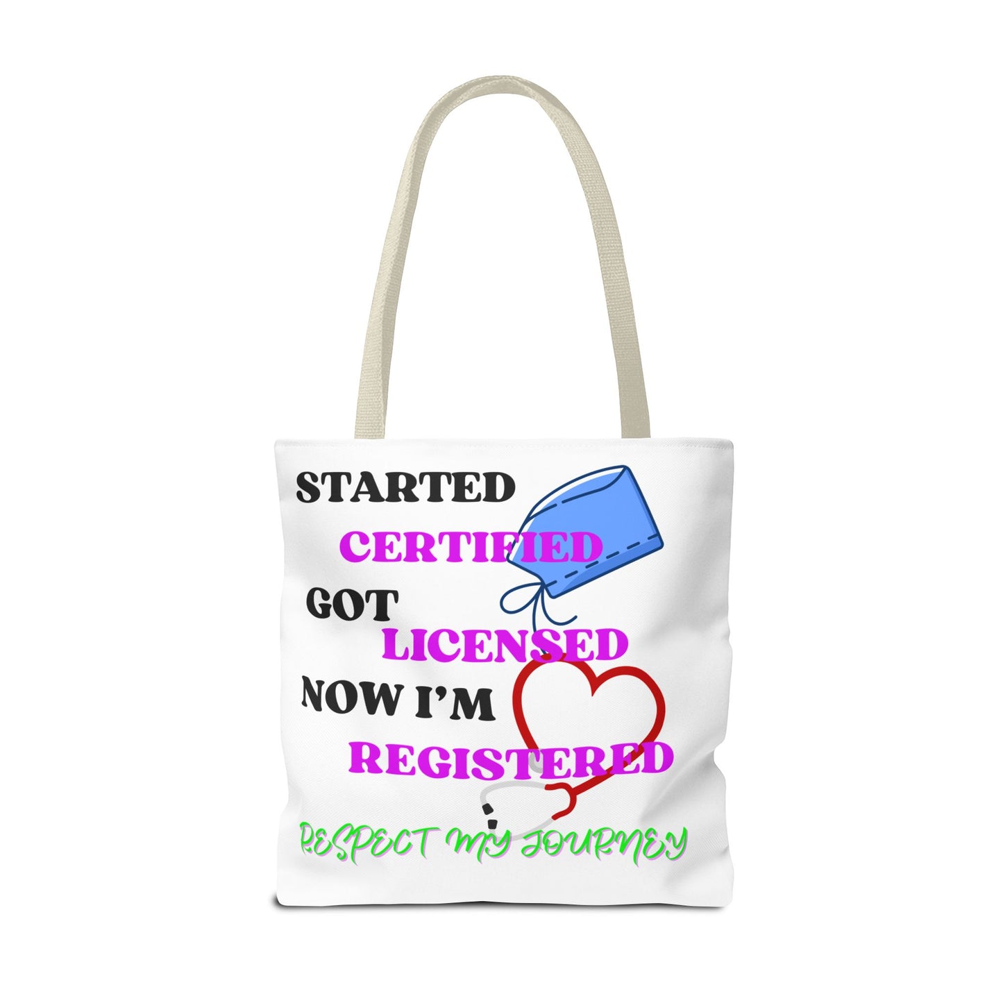 Certified Journey Tote Bag, Inspirational Gift