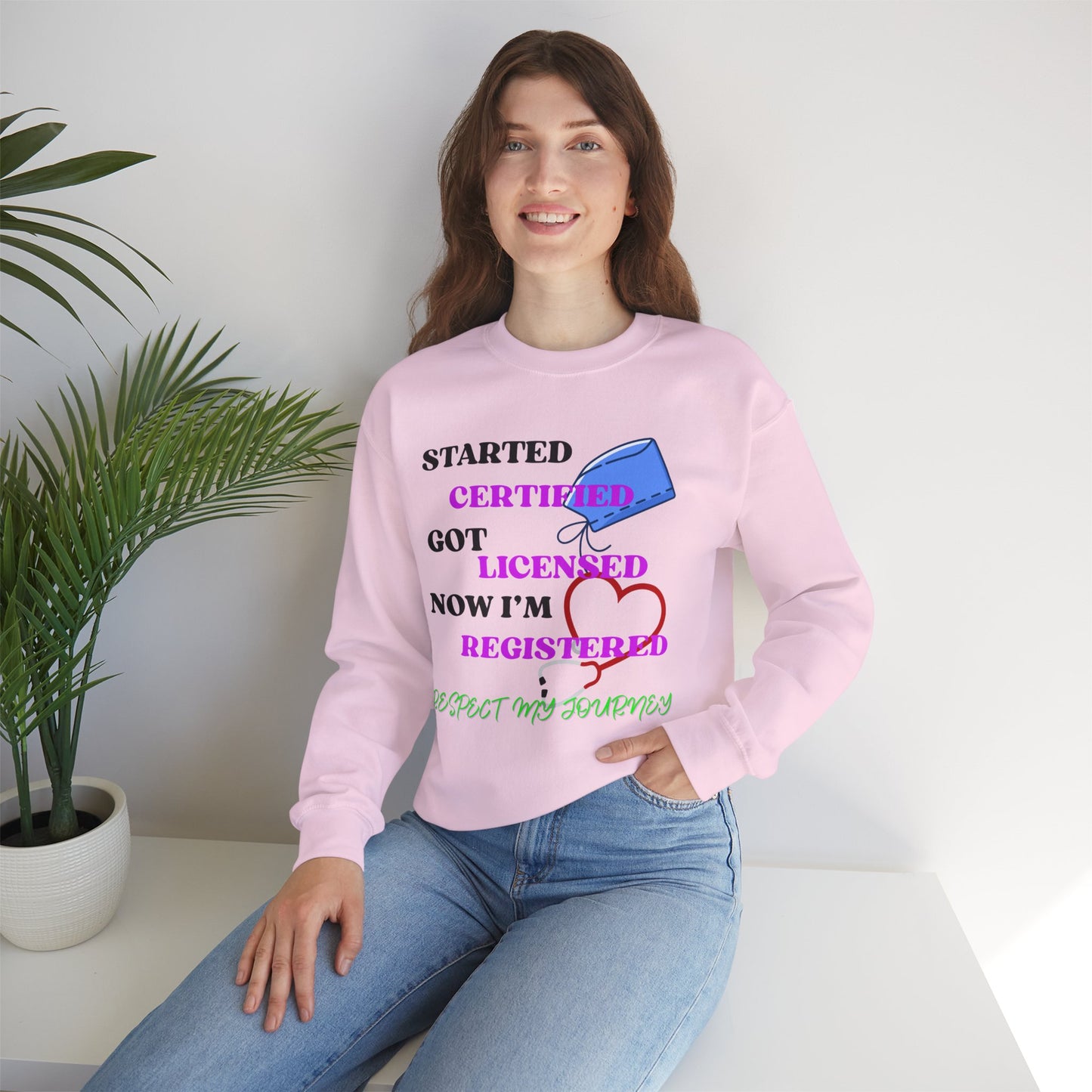 Certified Journey Unisex Sweatshirt, Motivational Crewneck