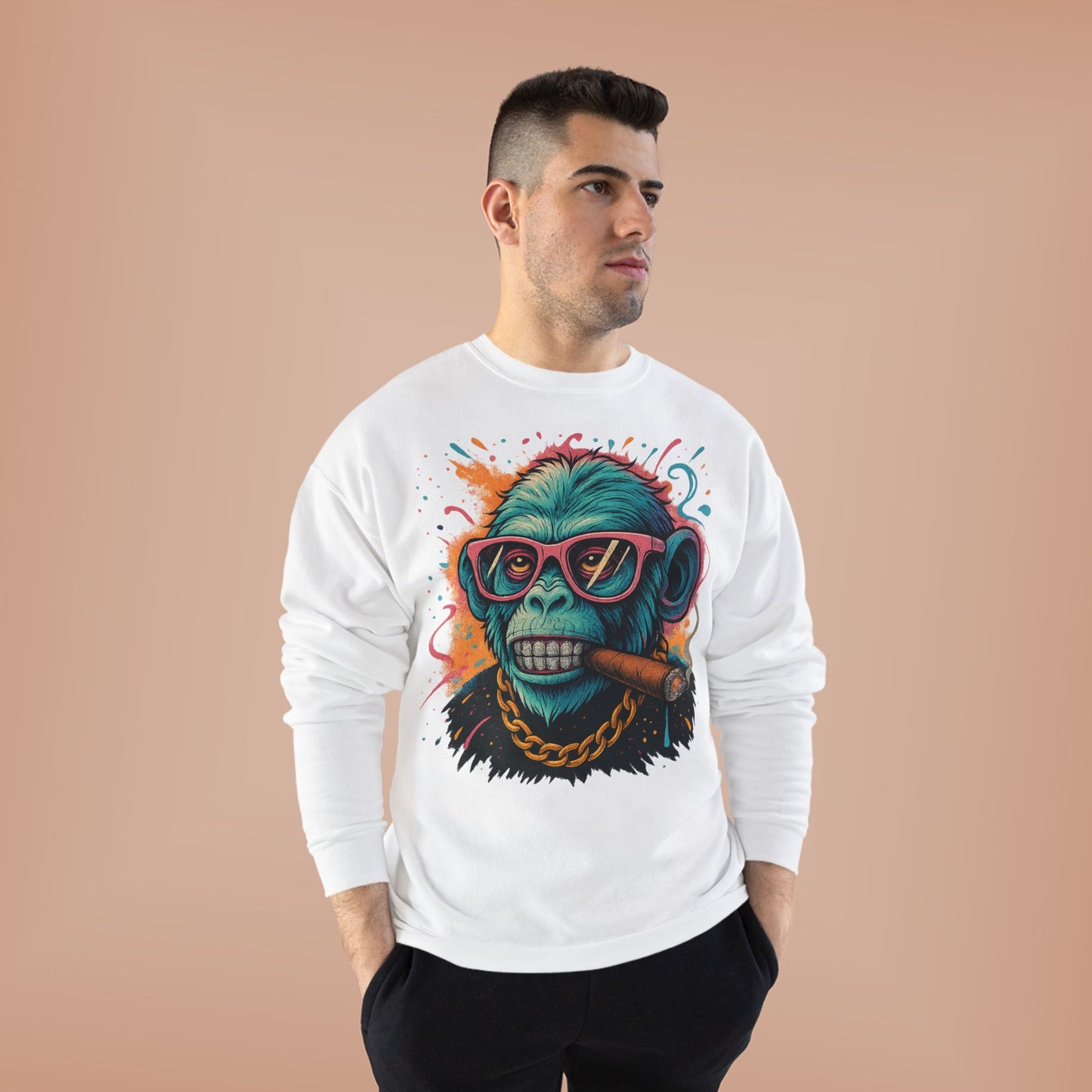 Eco-Friendly 'Boss Mode' Crewneck Sweatshirt, Unisex Cozy Sweatshirt, Casual Streetwear, Gift for Him/Her, Party/Everyday Wear