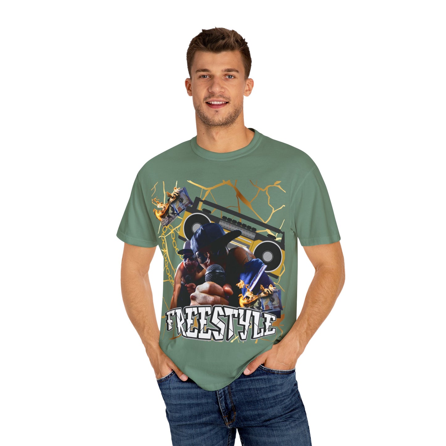 Retro Graphic T-Shirt with 'Freestyle' Design