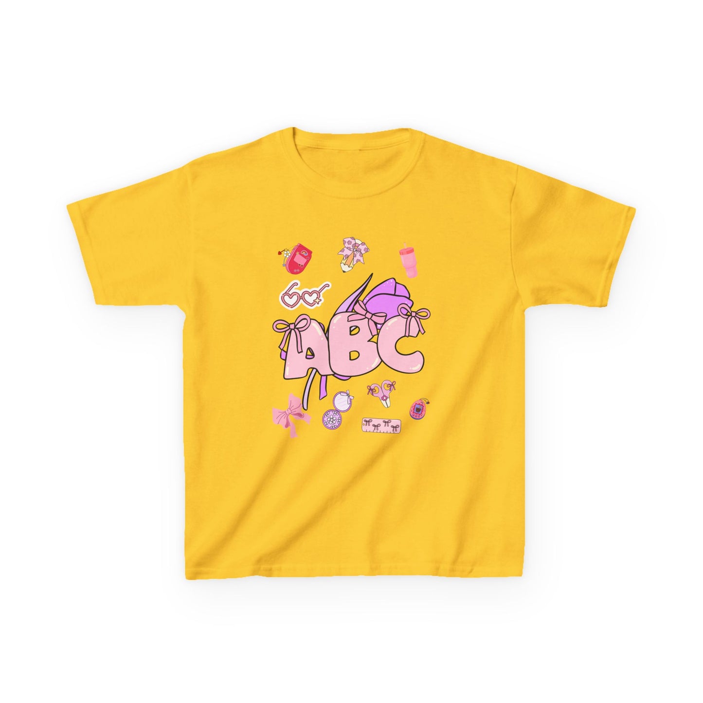 Colorful ABC Kids Tee, Playful Cotton Tee