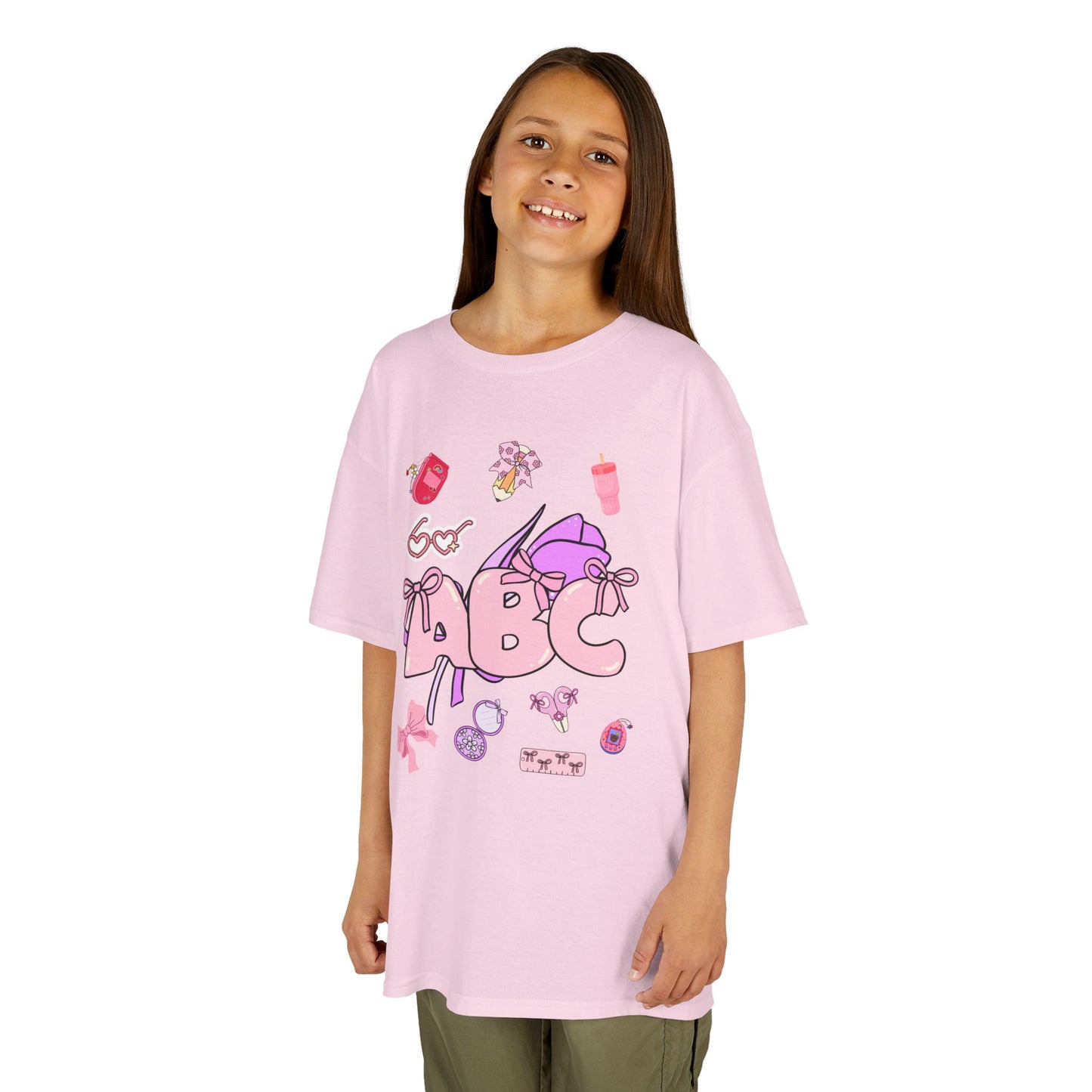 Colorful ABC Kids Tee, Playful Cotton Tee