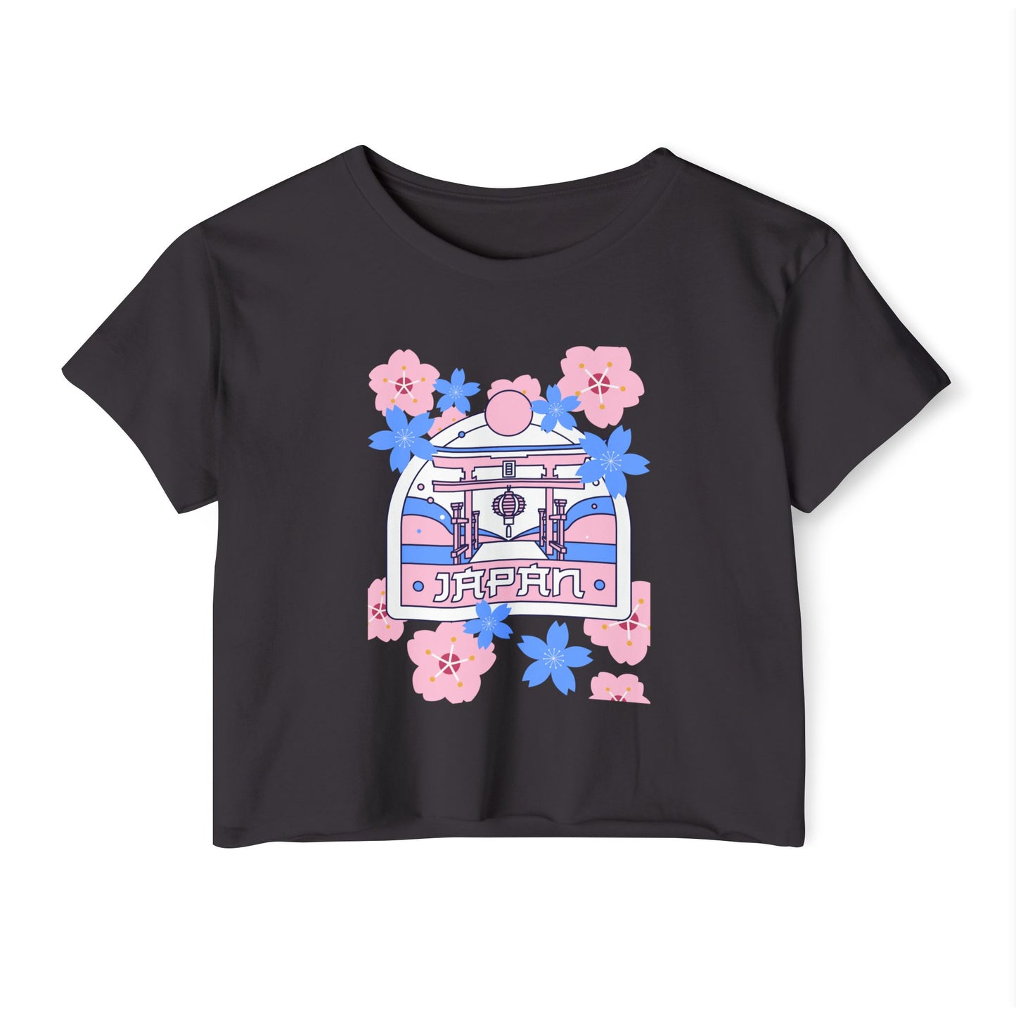 Japan Floral Women's Festival Crop Top