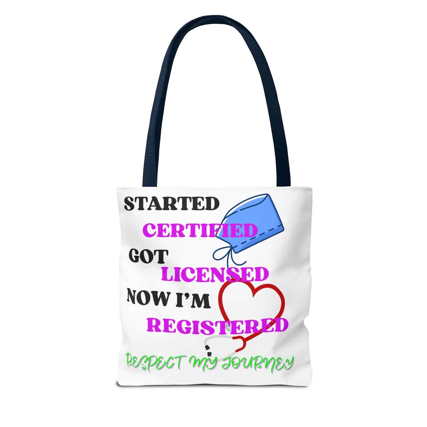 Certified Journey Tote Bag, Inspirational Gift
