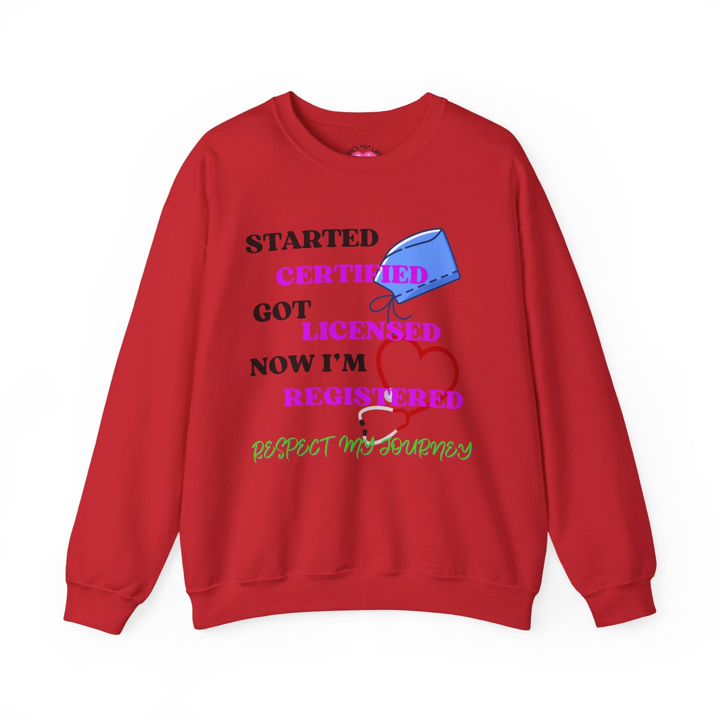 Certified Journey Unisex Sweatshirt, Motivational Crewneck