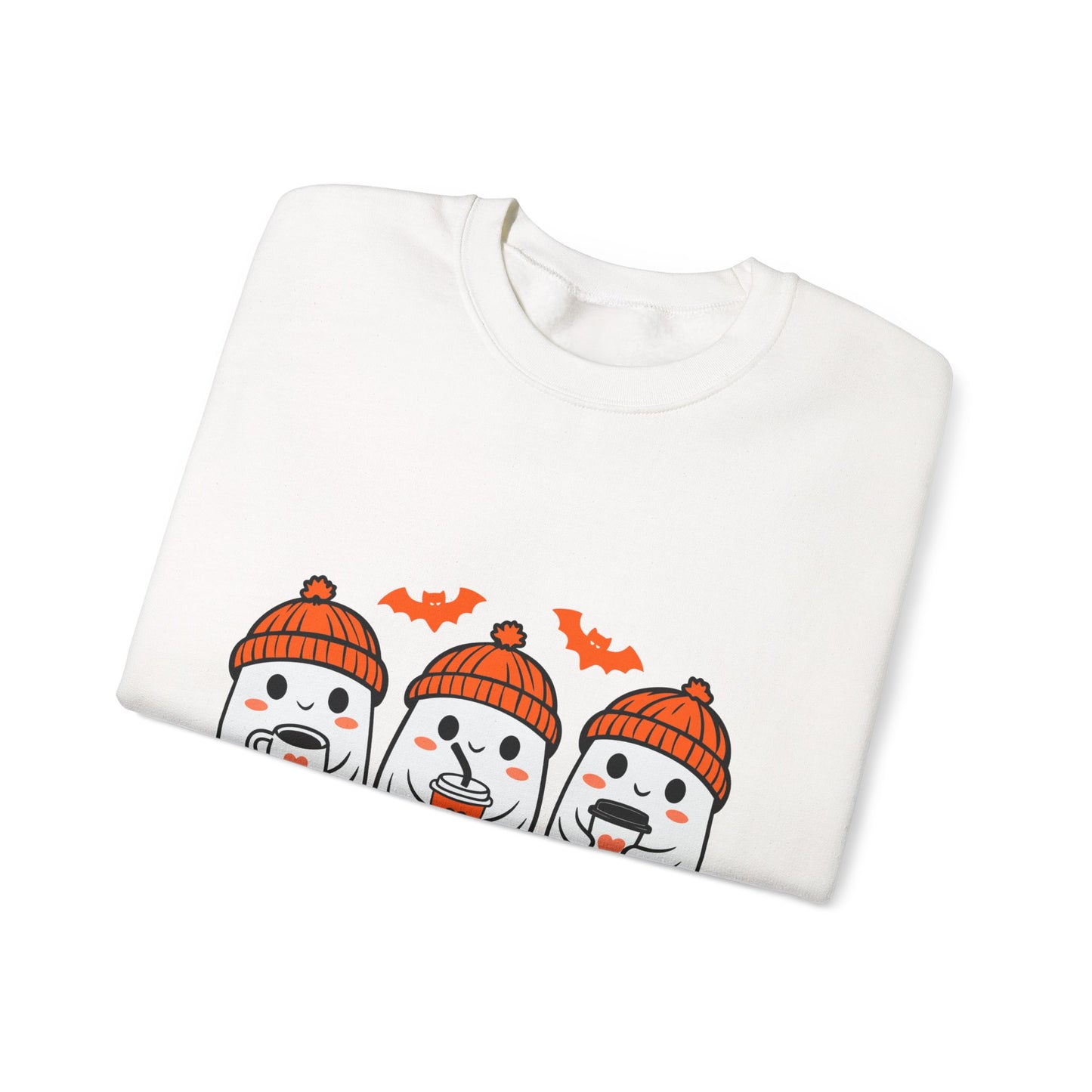 Spooky Ghosts Crewneck Sweatshirt, Halloween Sweatshirt