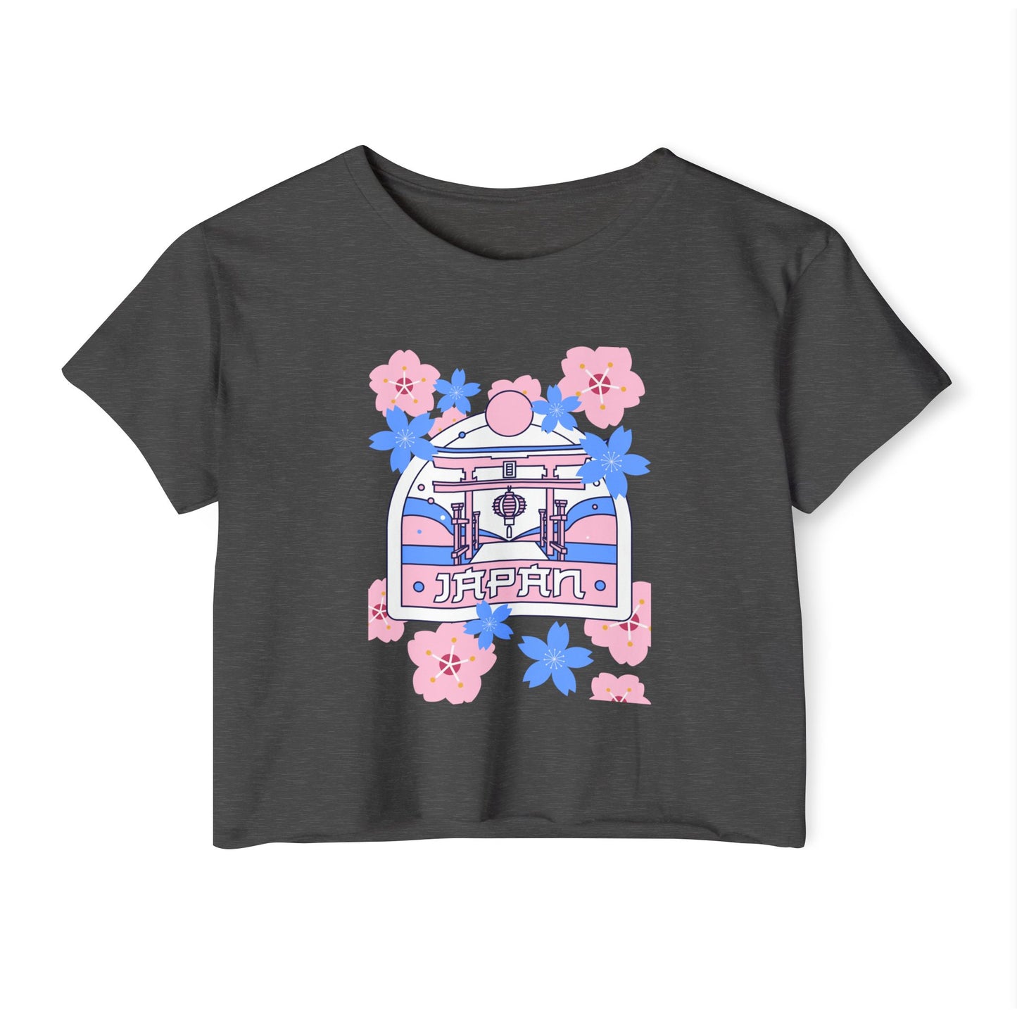Japan Floral Women's Festival Crop Top