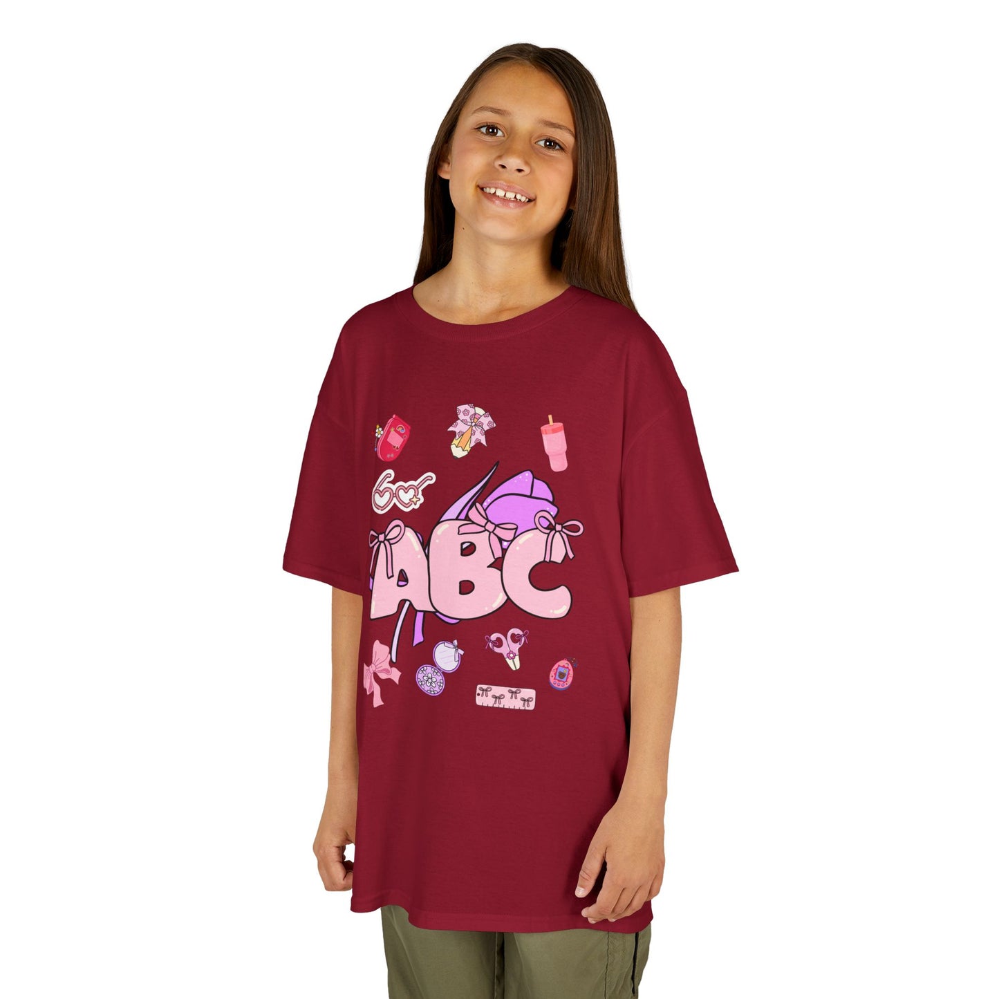 Colorful ABC Kids Tee, Playful Cotton Tee