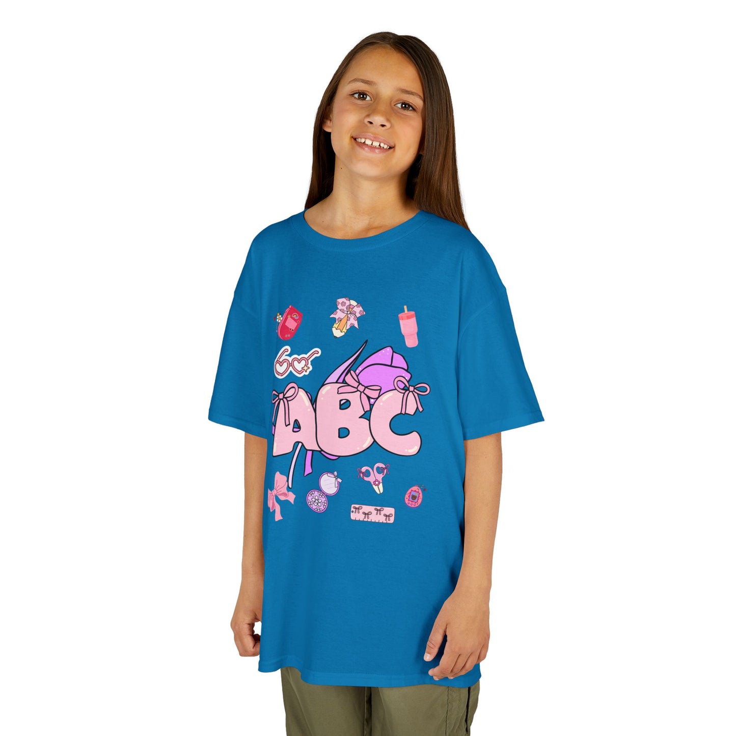 Colorful ABC Kids Tee, Playful Cotton Tee
