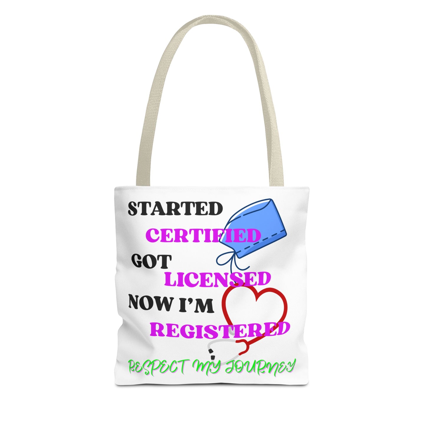Certified Journey Tote Bag, Inspirational Gift