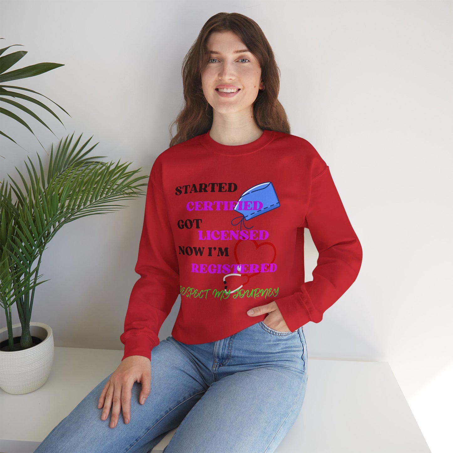 Certified Journey Unisex Sweatshirt, Motivational Crewneck