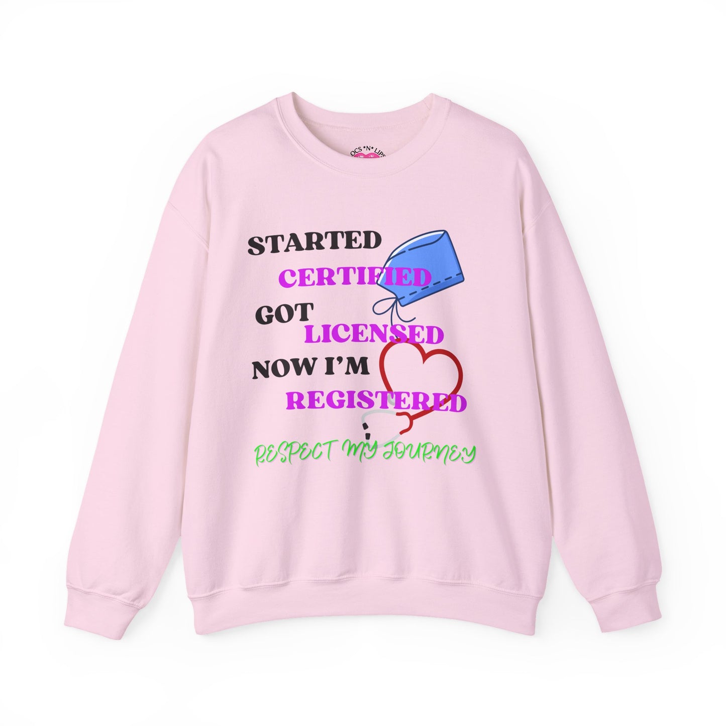 Certified Journey Unisex Sweatshirt, Motivational Crewneck