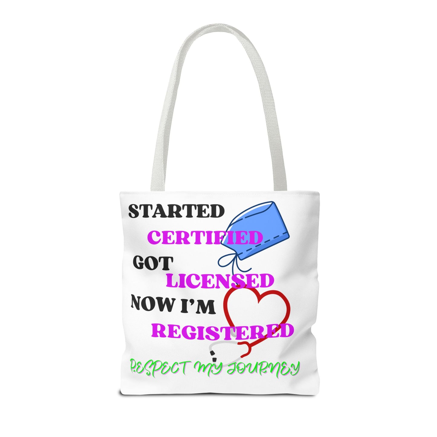 Certified Journey Tote Bag, Inspirational Gift