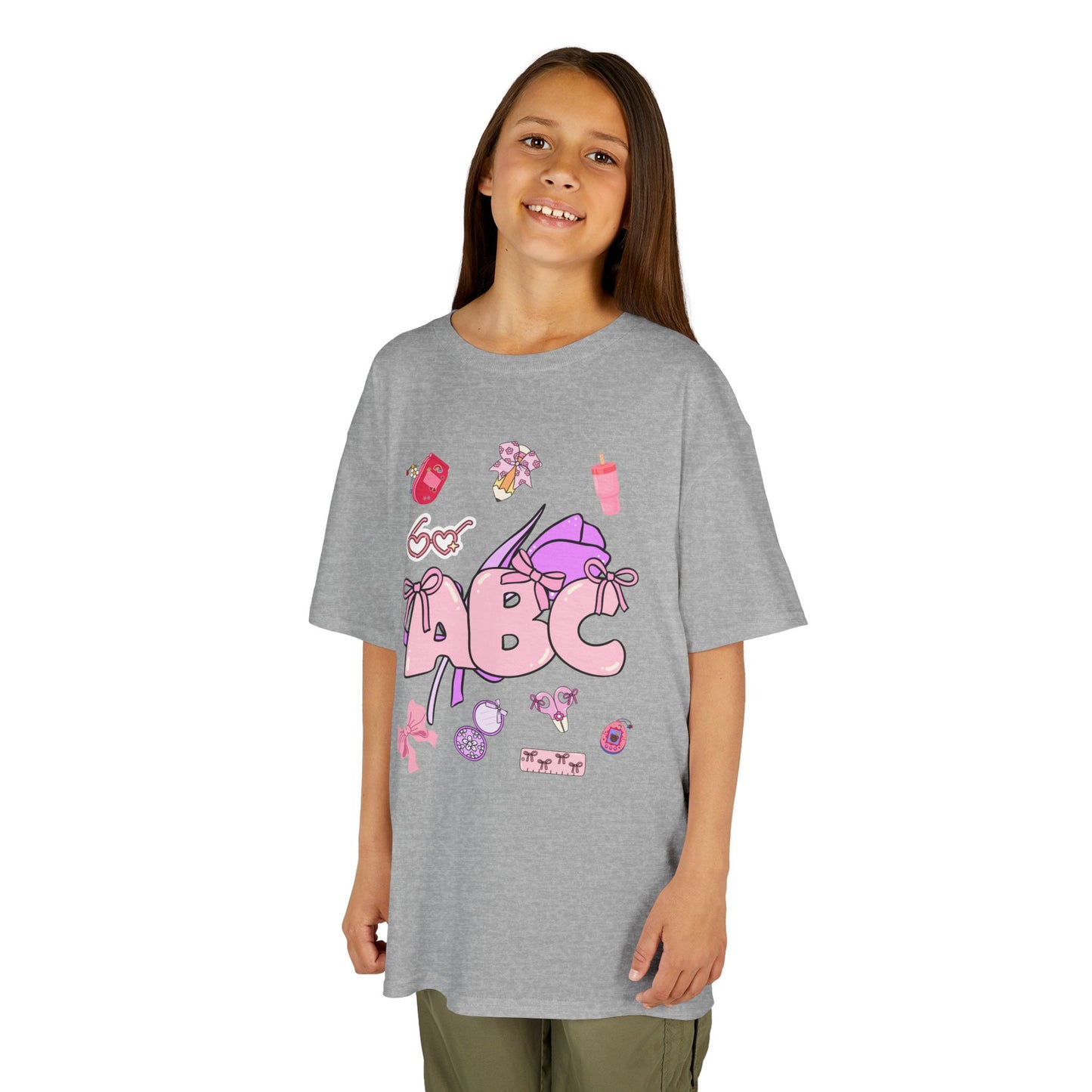 Colorful ABC Kids Tee, Playful Cotton Tee