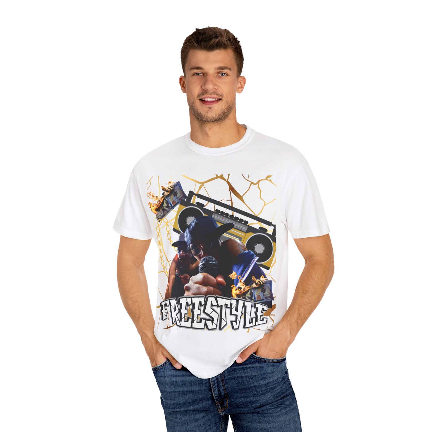 Retro Graphic T-Shirt with 'Freestyle' Design