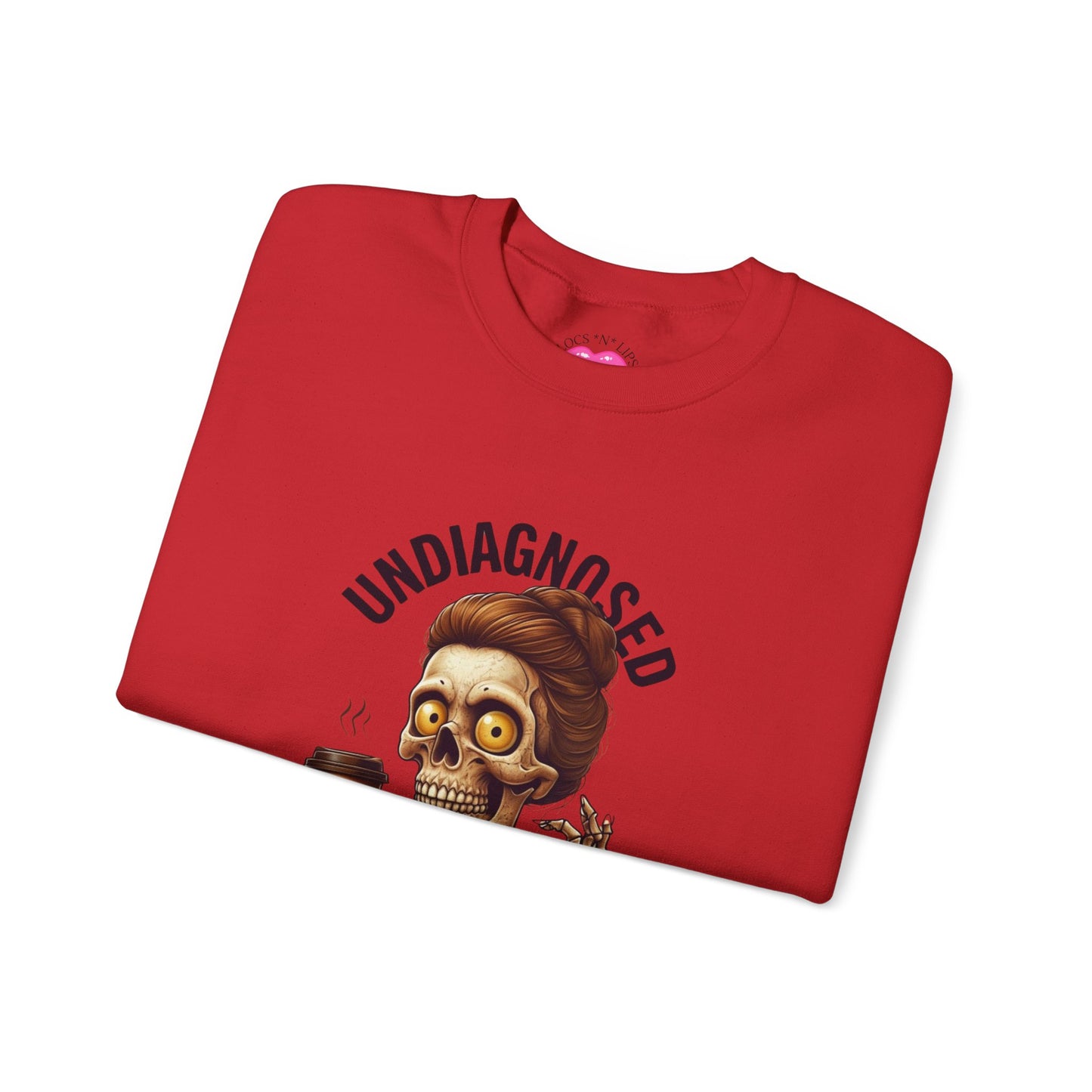 Funny Skeleton Unisex Crewneck Sweatshirt - Undiagnosed
