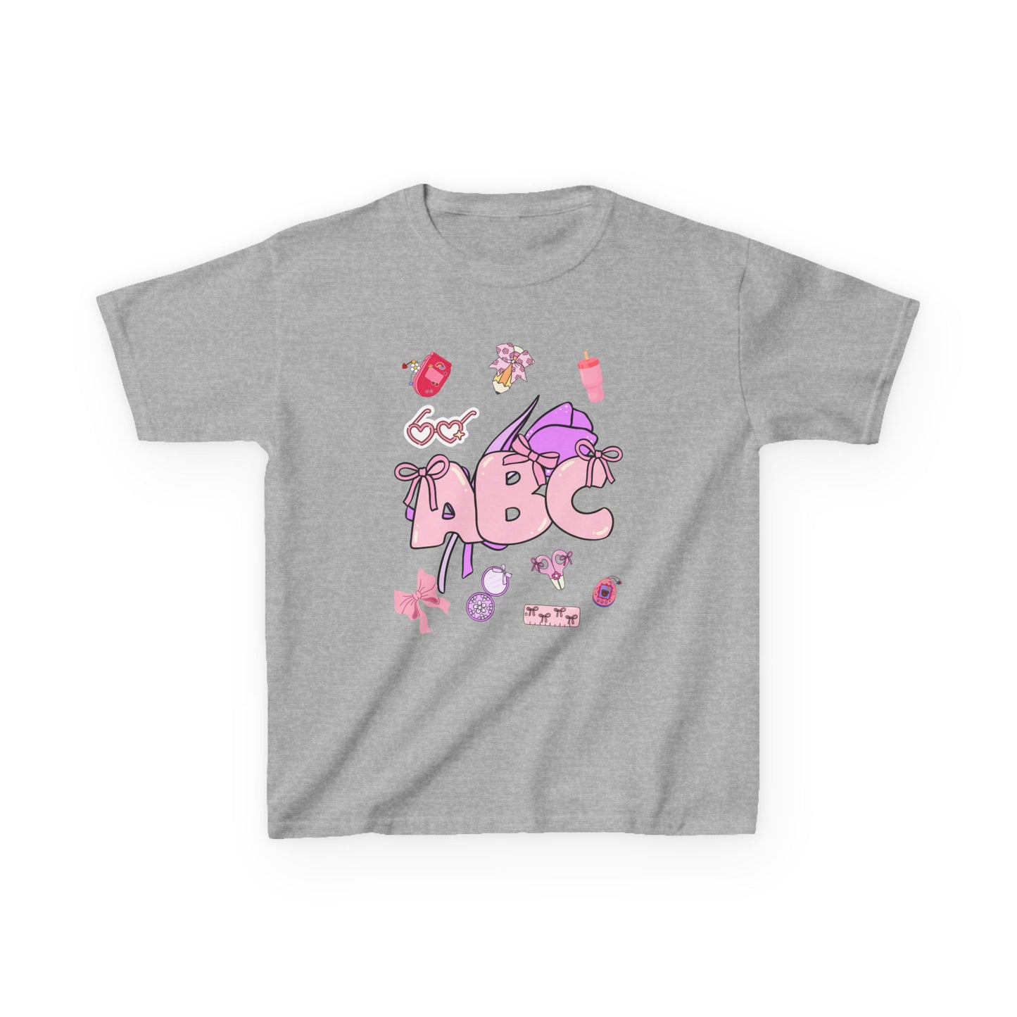 Colorful ABC Kids Tee, Playful Cotton Tee