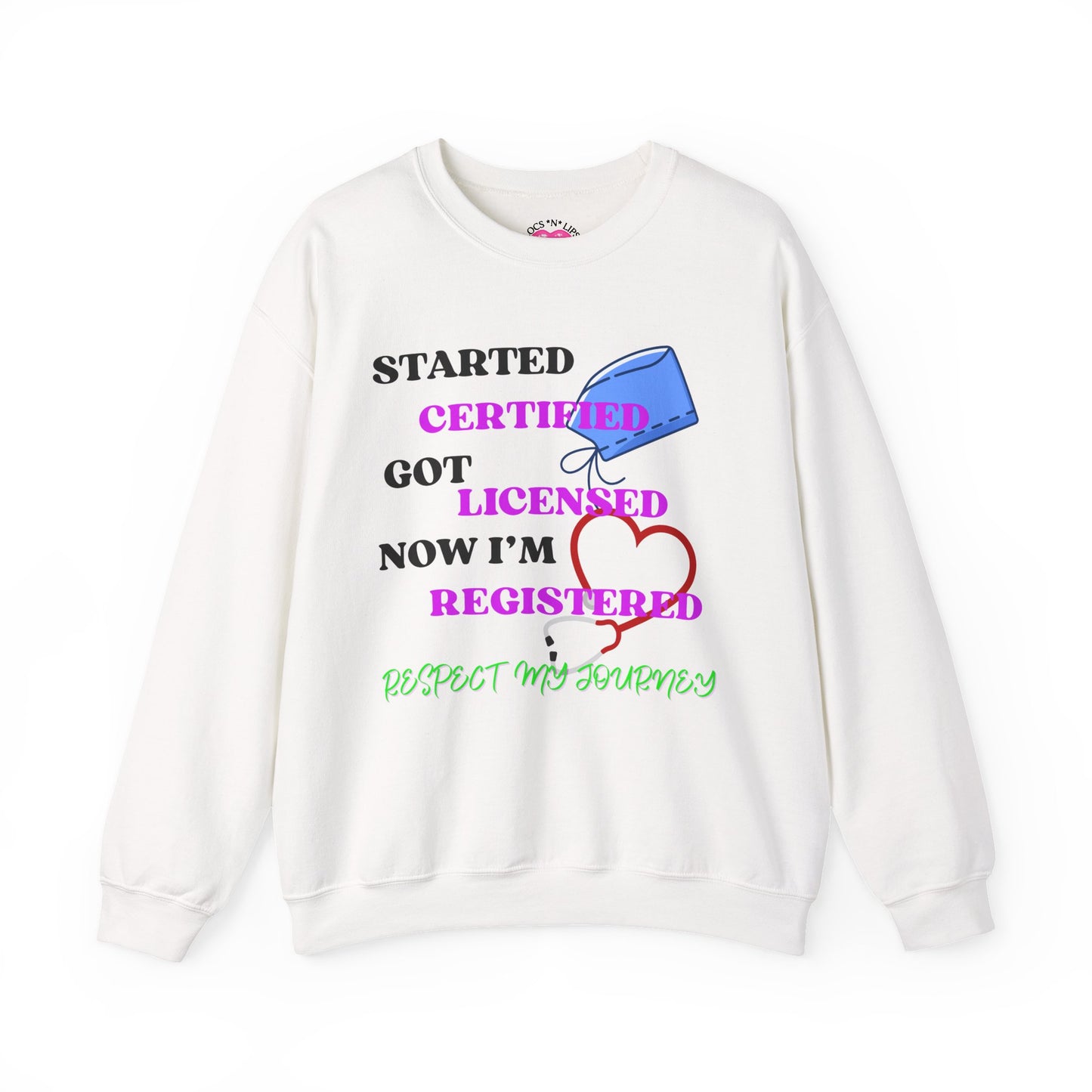 Certified Journey Unisex Sweatshirt, Motivational Crewneck