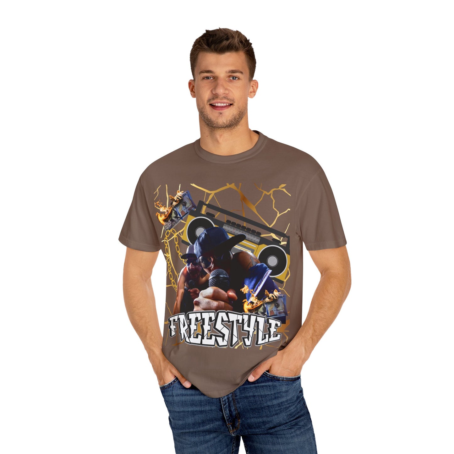 Retro Graphic T-Shirt with 'Freestyle' Design