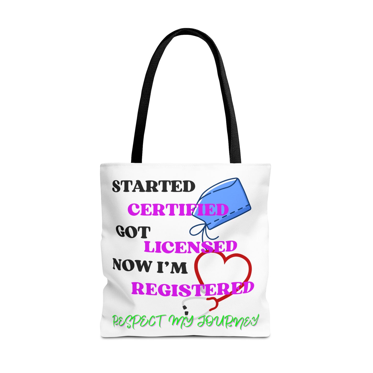 Certified Journey Tote Bag, Inspirational Gift