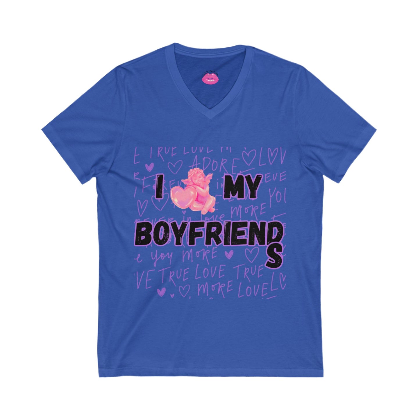 "I Love My Boyfriend_s" V-Neck Tee