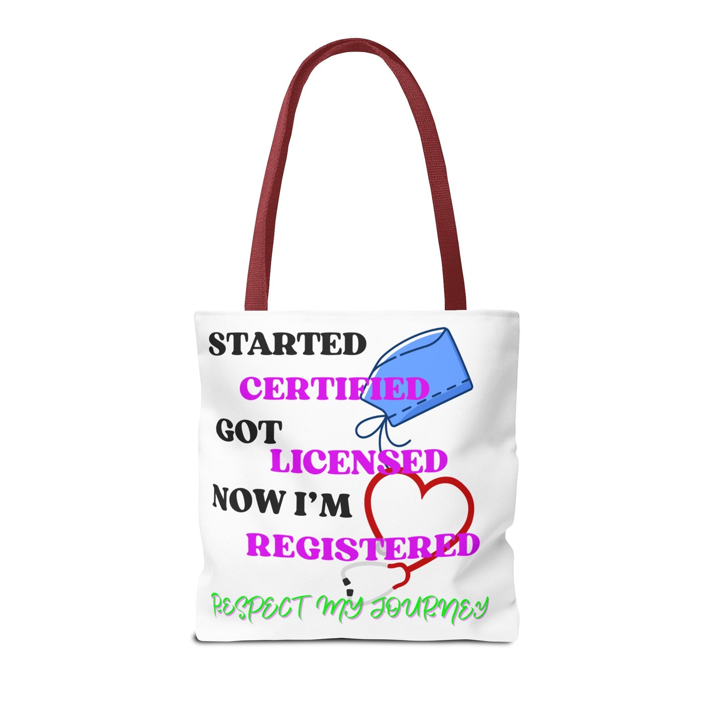 Certified Journey Tote Bag, Inspirational Gift